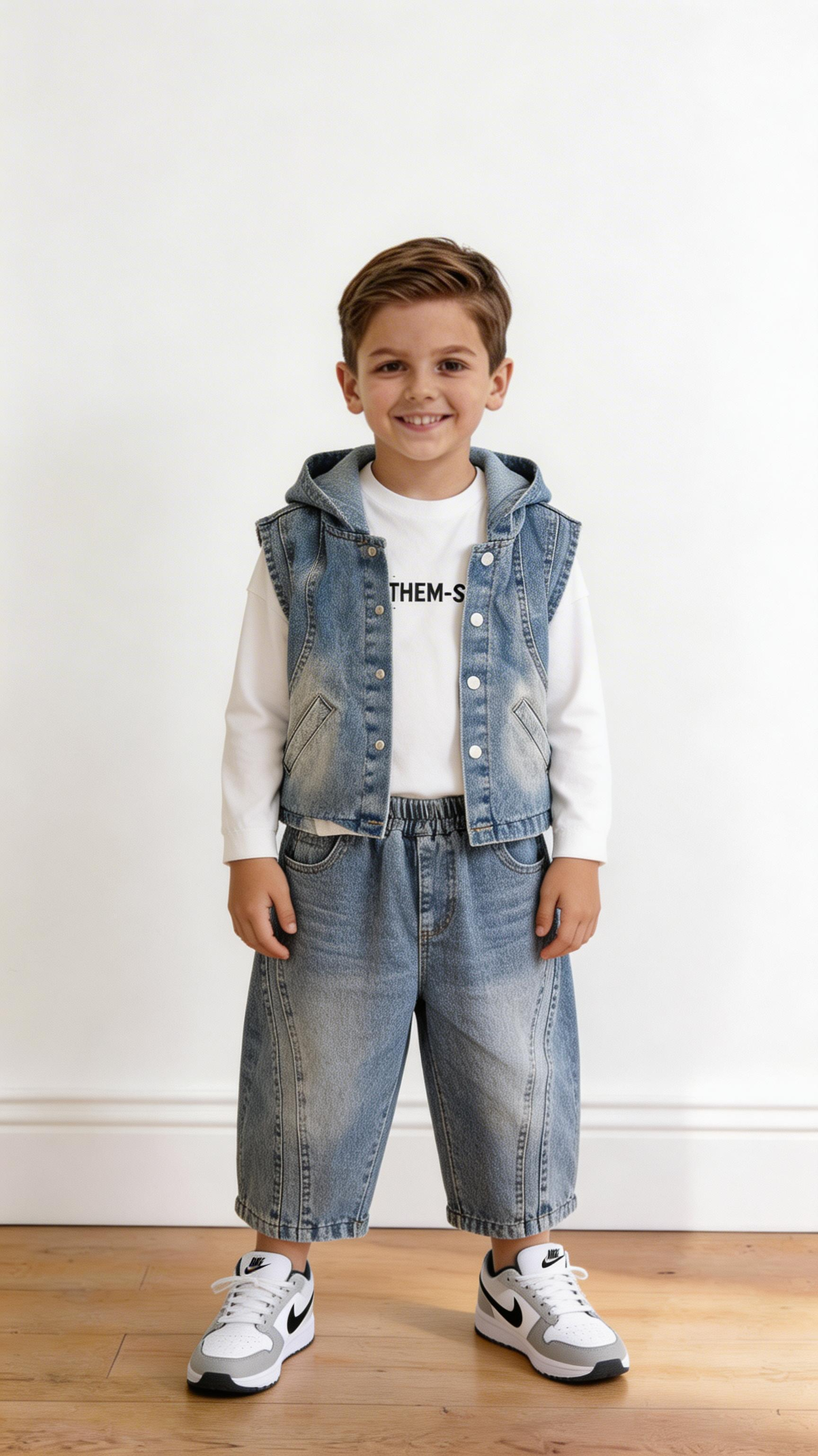 Completo 3 PEZZI STUDIO 4-10A - JEANS
