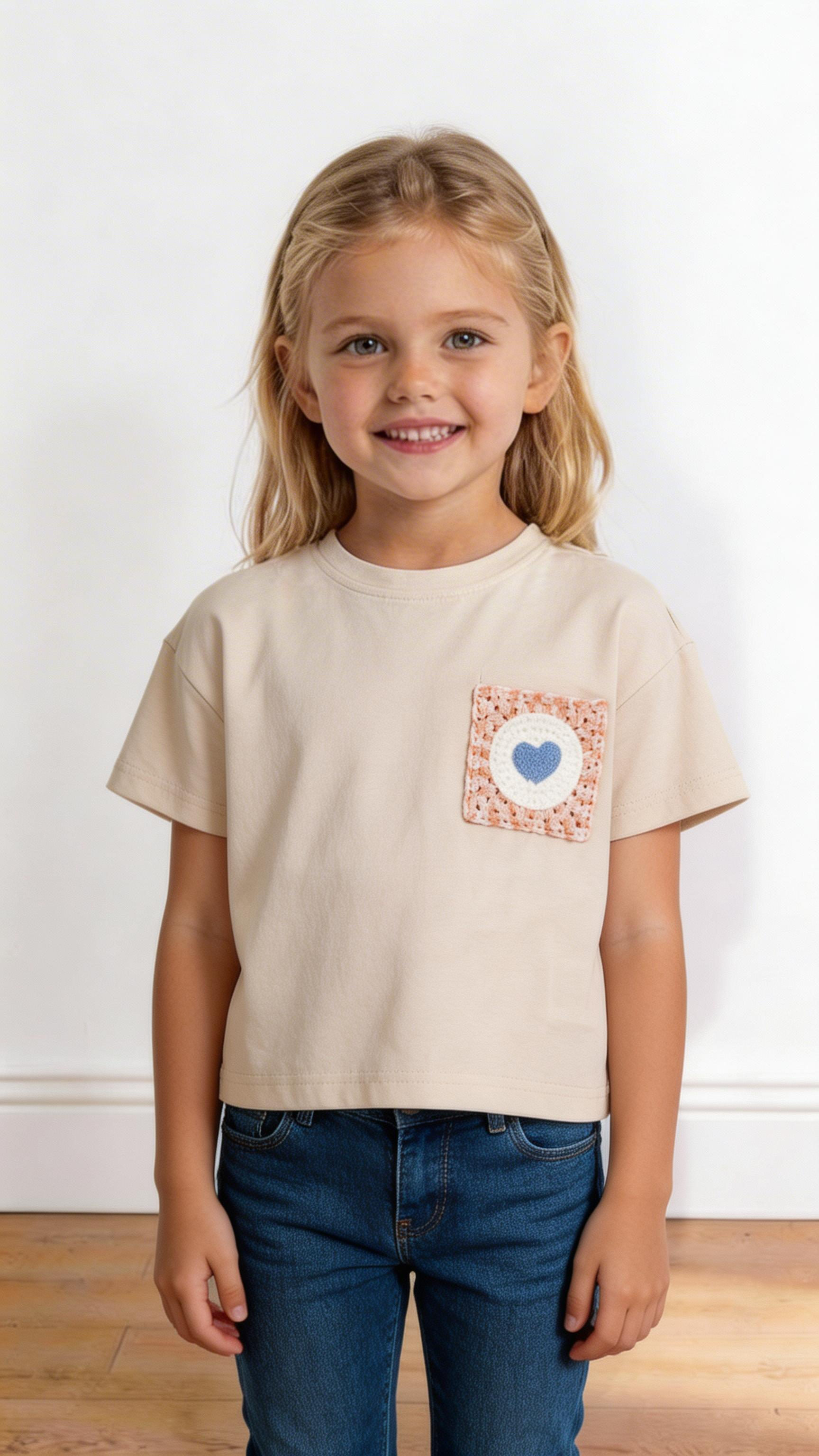 T-shirt TASCHINO UNCINETTO 4-14A - BEIGE