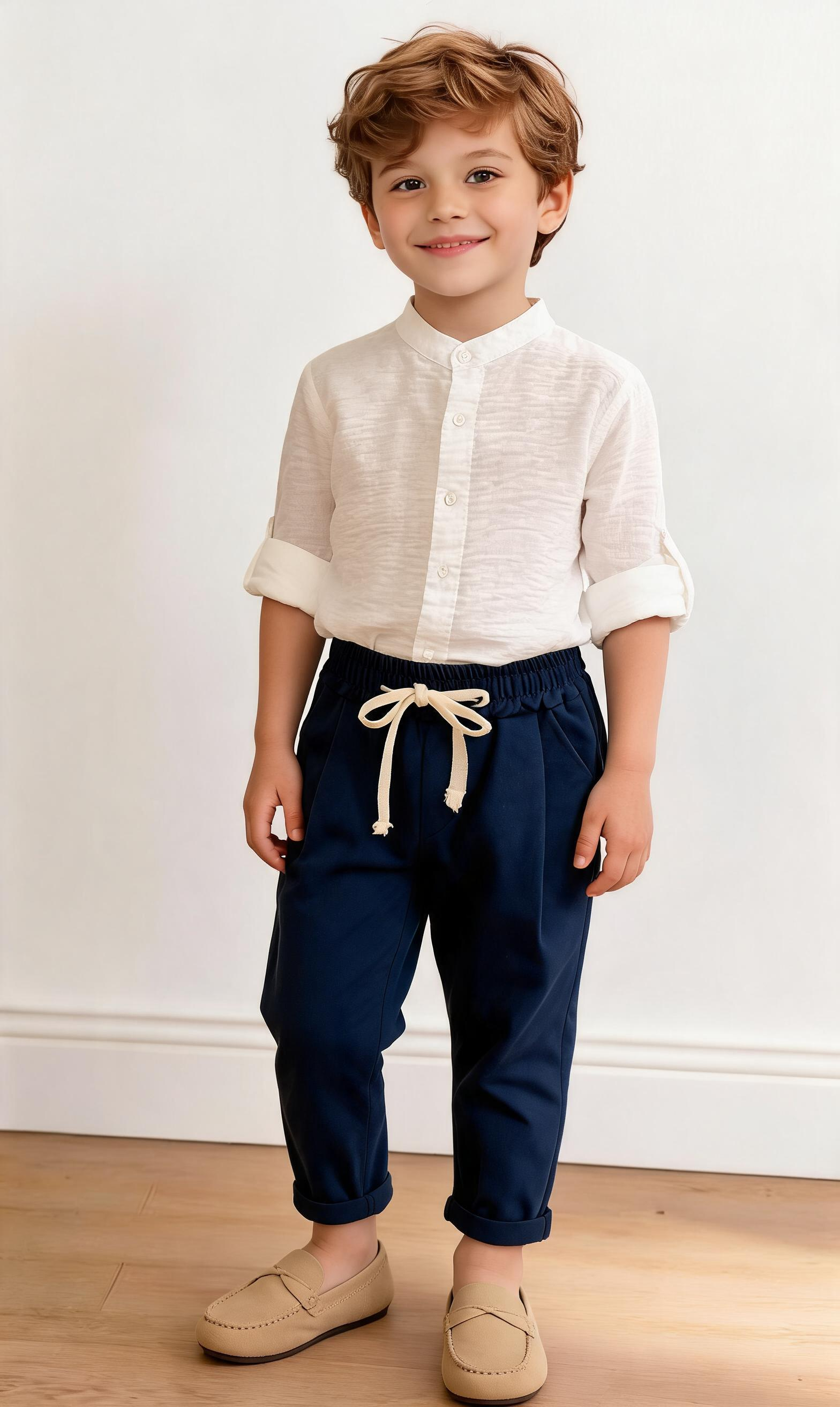 Camicia COREANA 4-14A - BIANCO