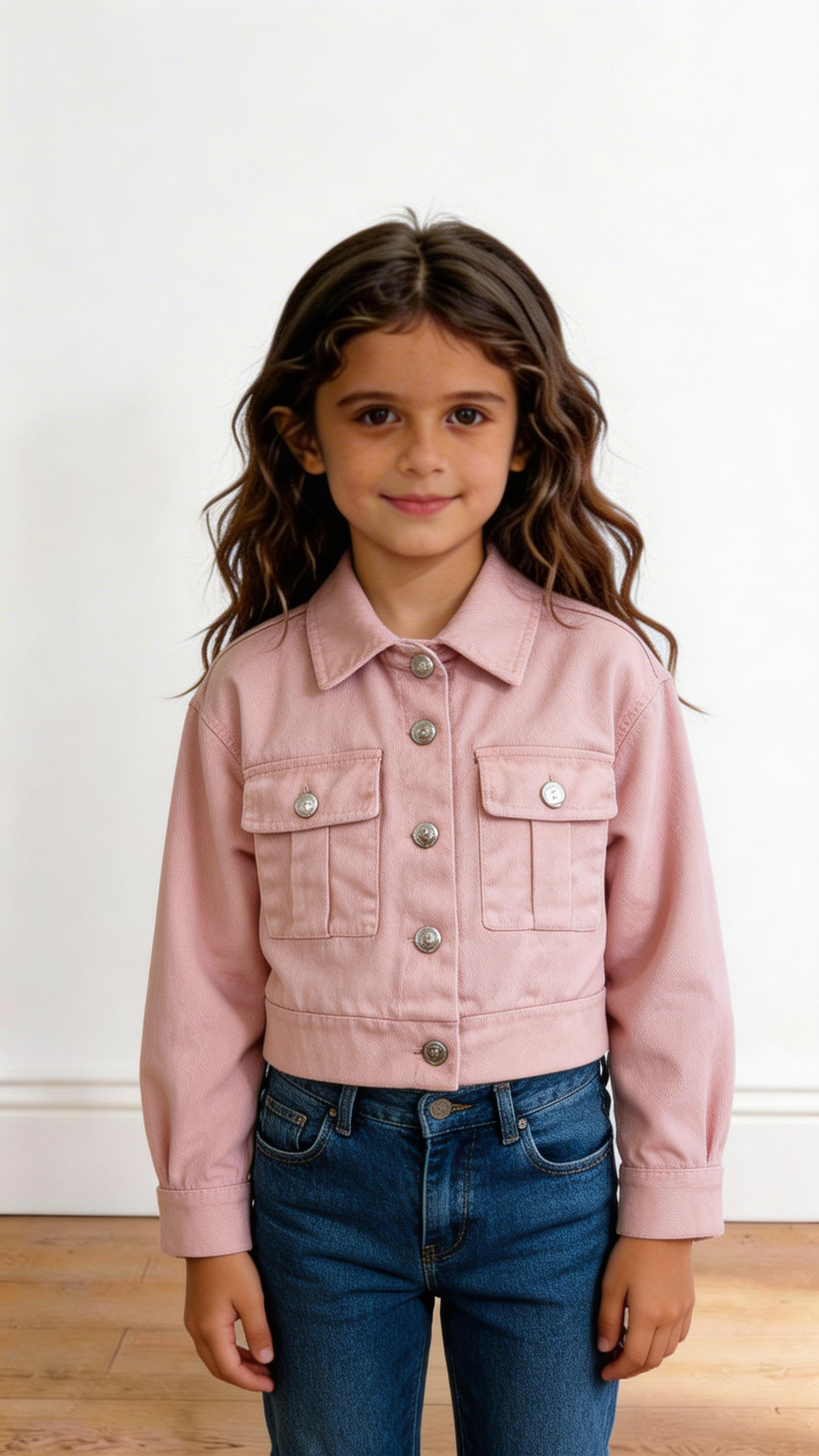 Giubbino JEANS TASCHE 4-14A - ROSA