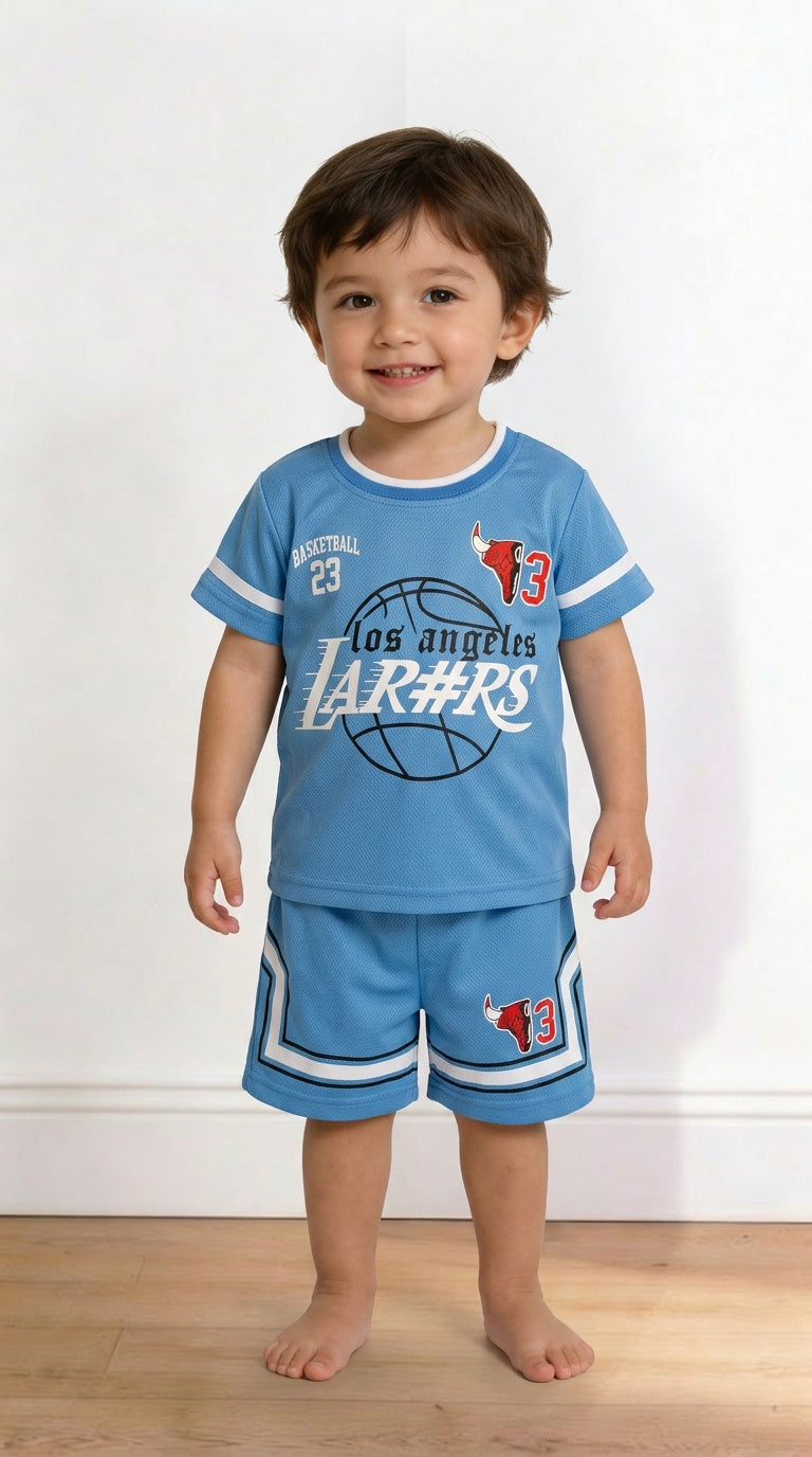 Coordinato BASKEBALL 12-36M - AZZURRO