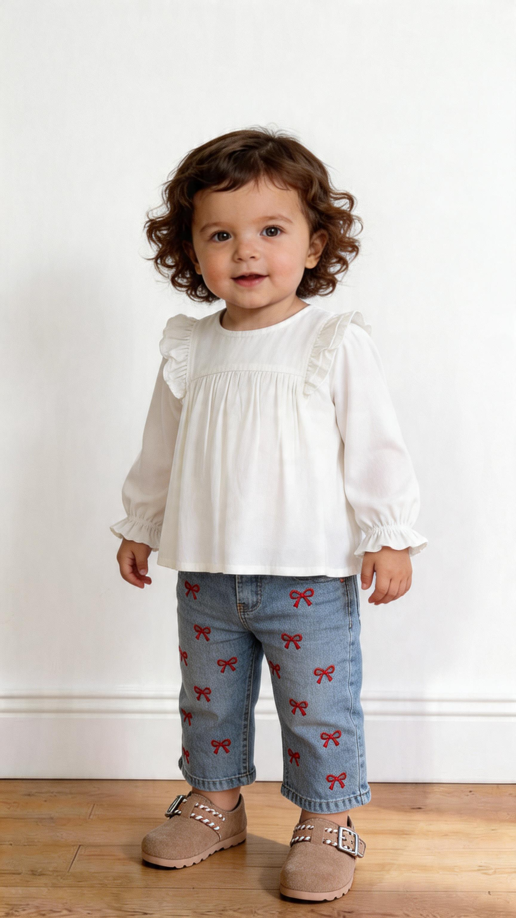 Jeans FIOCCHETTI 12-36M - ROSSO