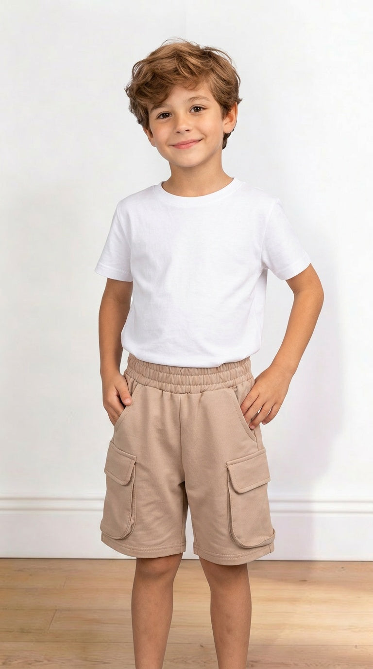 Pantaloncino CARGO 4-12A - BEIGE