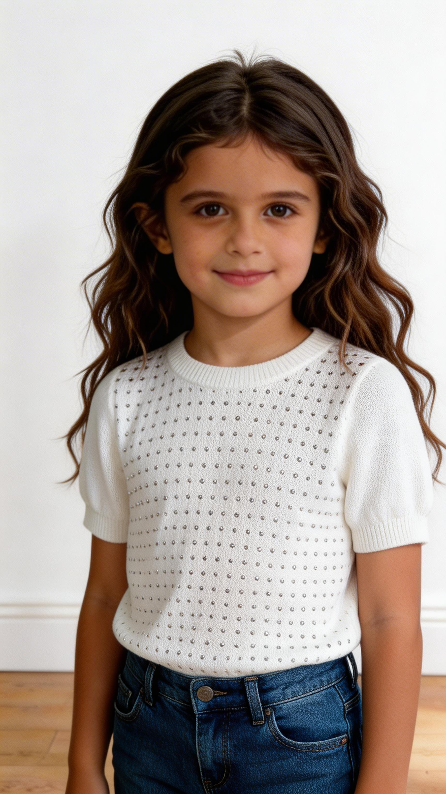 T-shirt BRILLO 4-12A - BIANCO