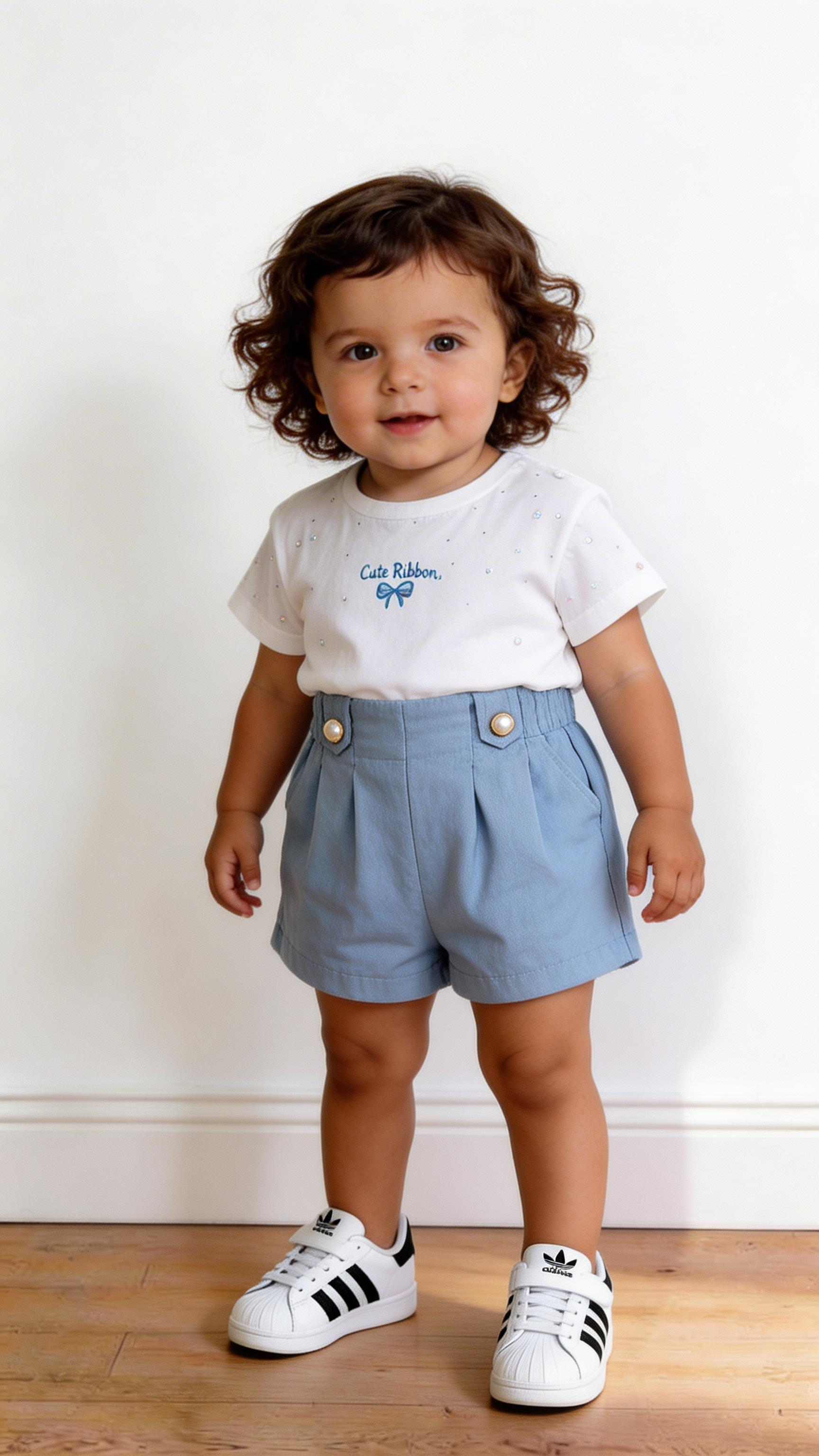 Completo CUTE RIBBON 1-5A - AZZURRO