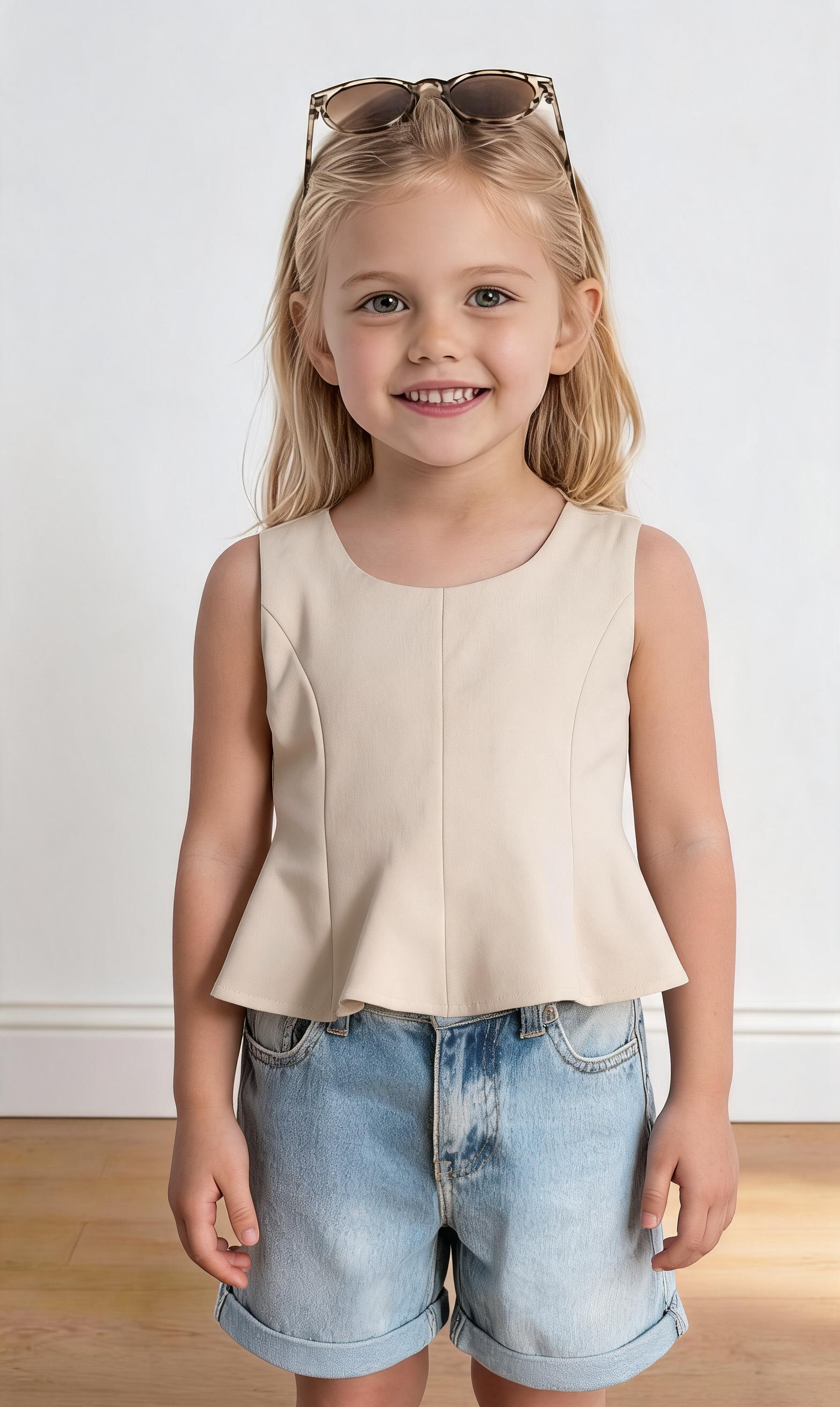 Canotta CON FIOCCO 4-14A - BEIGE
