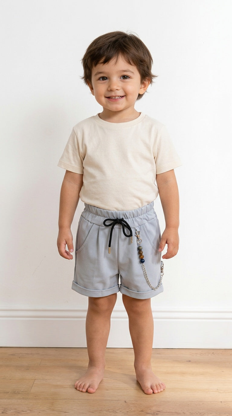 Pantaloncino CATENELLA 12-36M - CELESTE