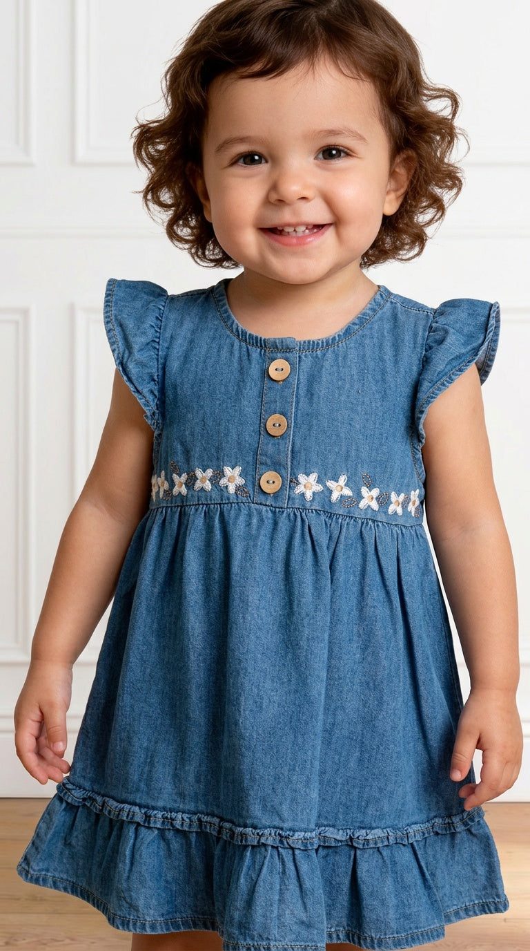 Vestitino FIORE 12-36M - JEANS