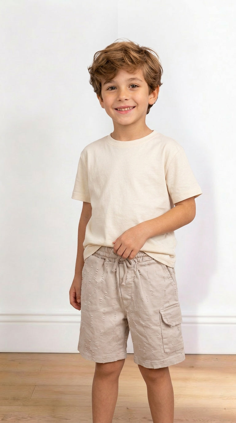 Pantaloncino STRAPPETTI 4-14A - BEIGE