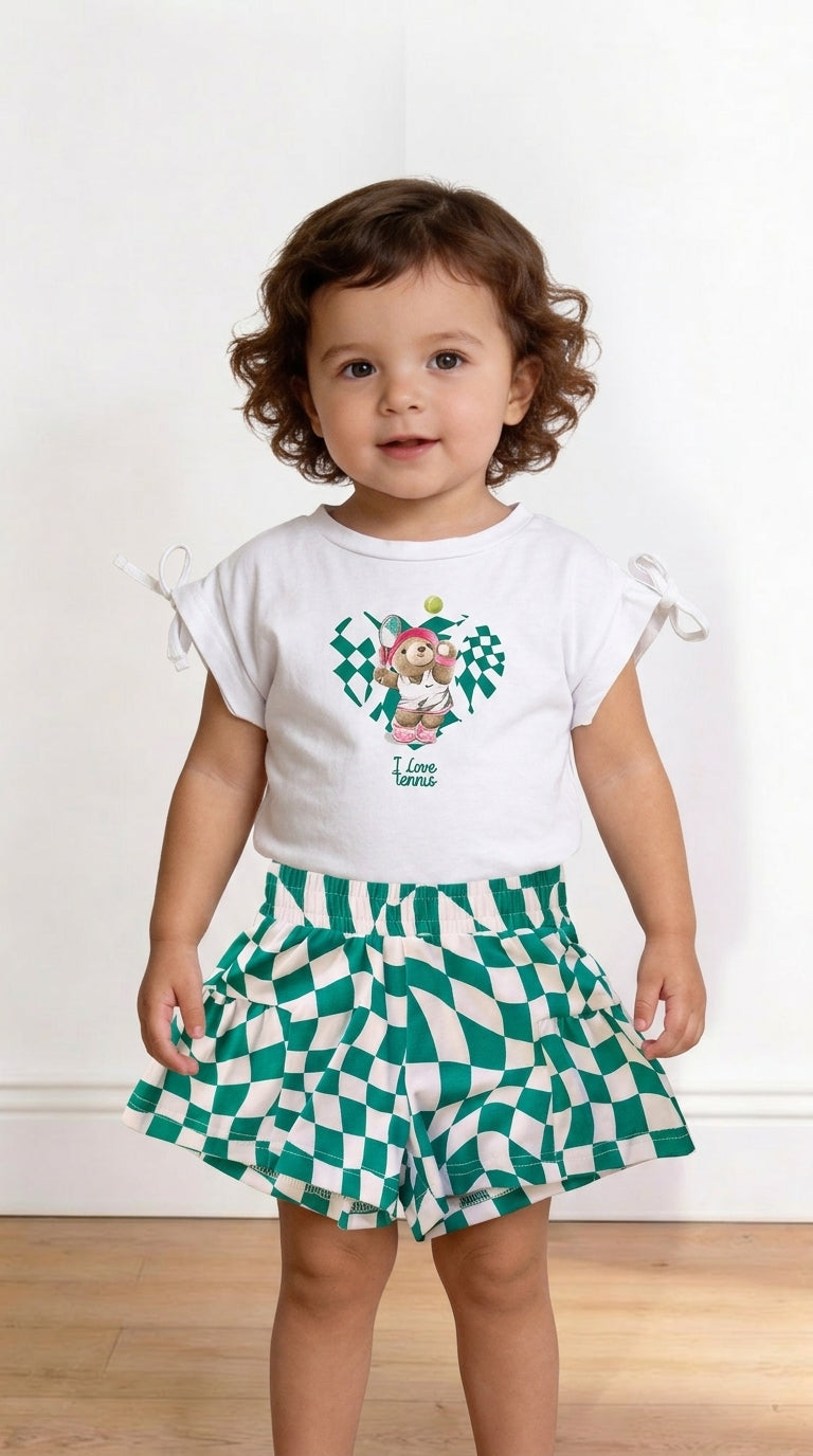 Completino I LOVE TENNIS 6-36M - VERDE