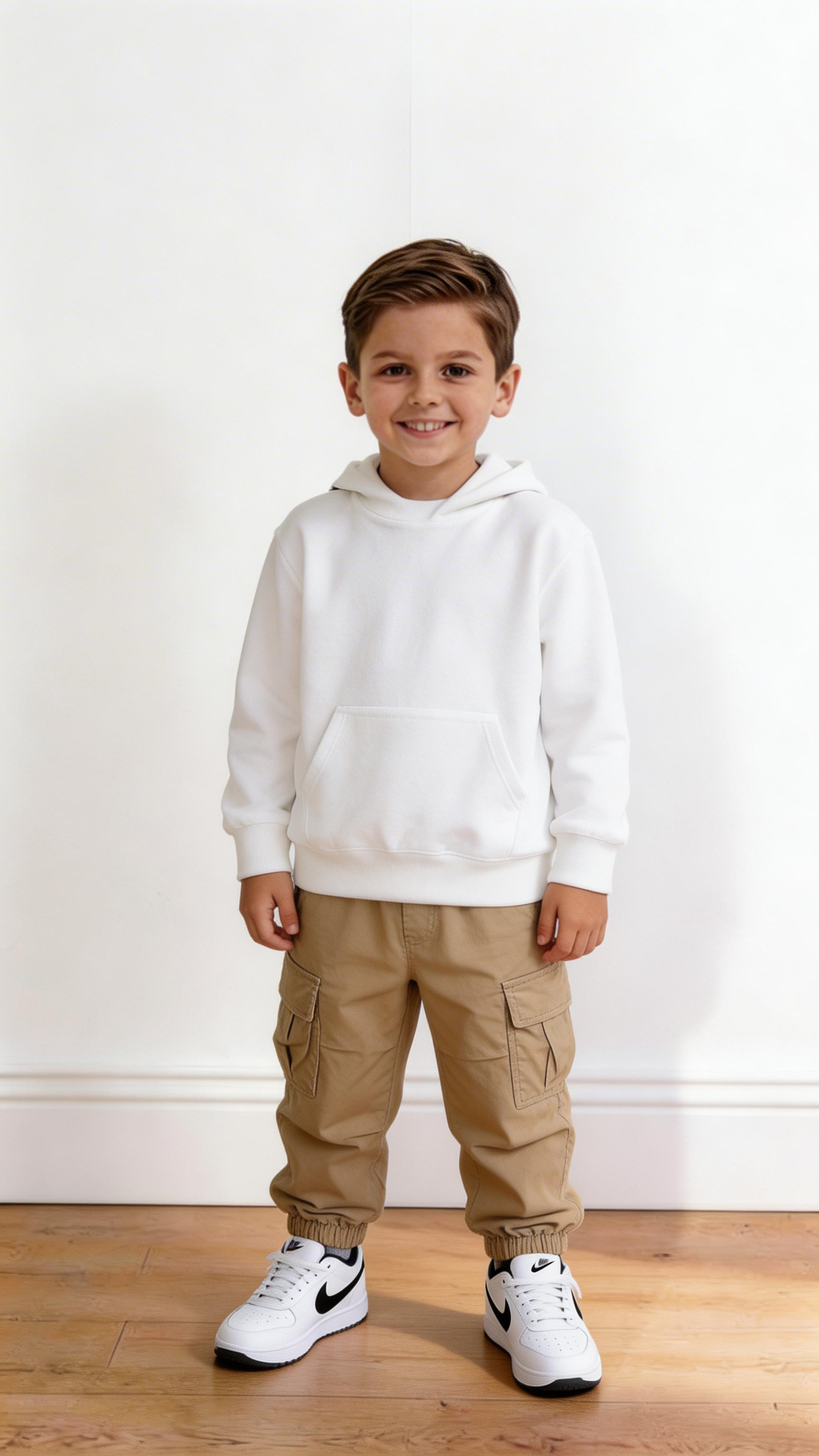 Pantalone CARGO CON POLSINO 4-12A - BEIGE