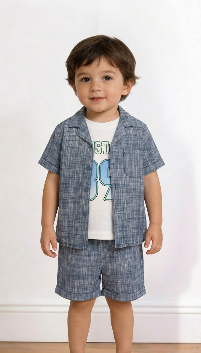 Coordinato URBANSTREET 12-36M - CELESTE