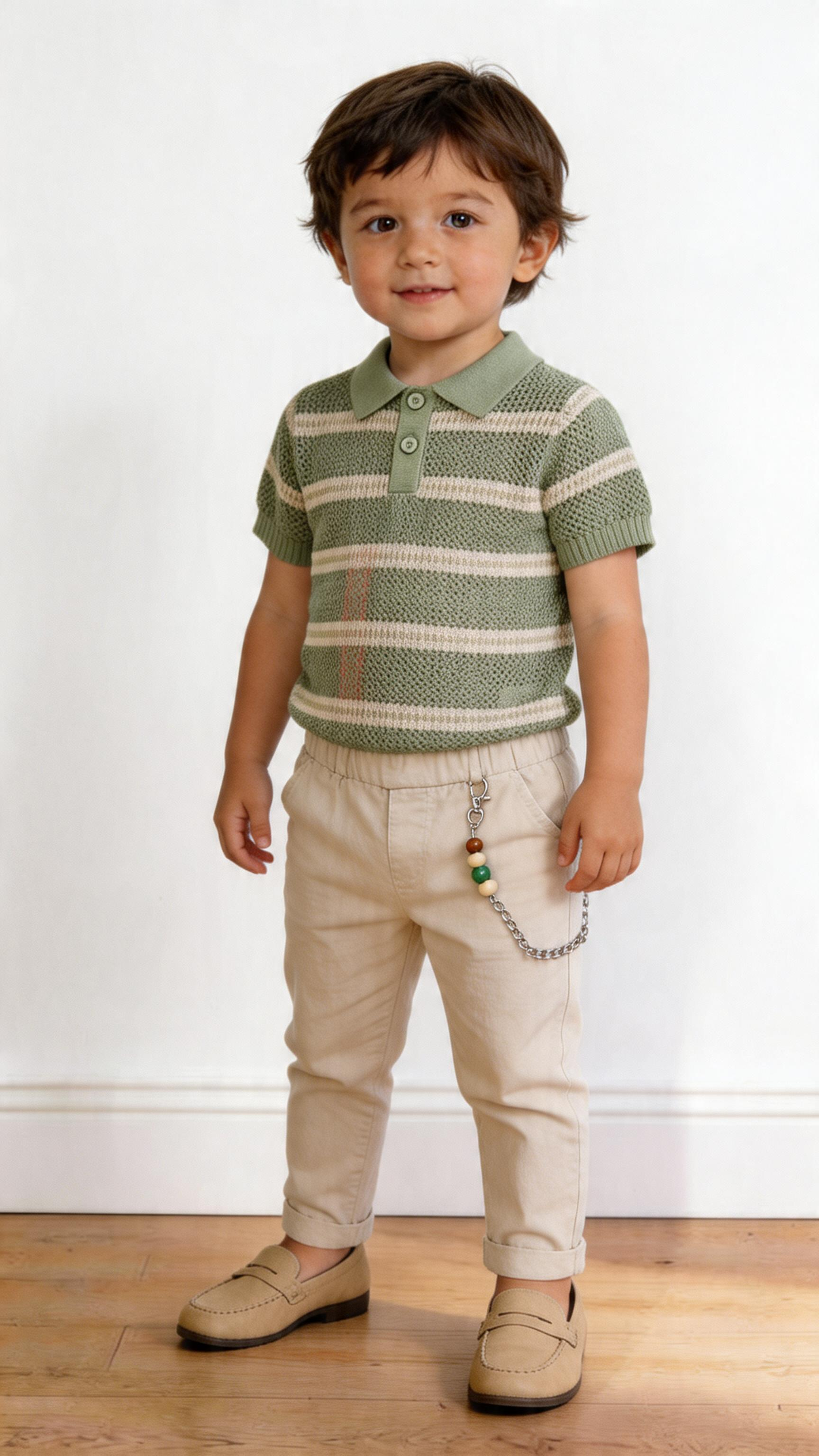 Pantalone IN COTONE 12-36M - BEIGE