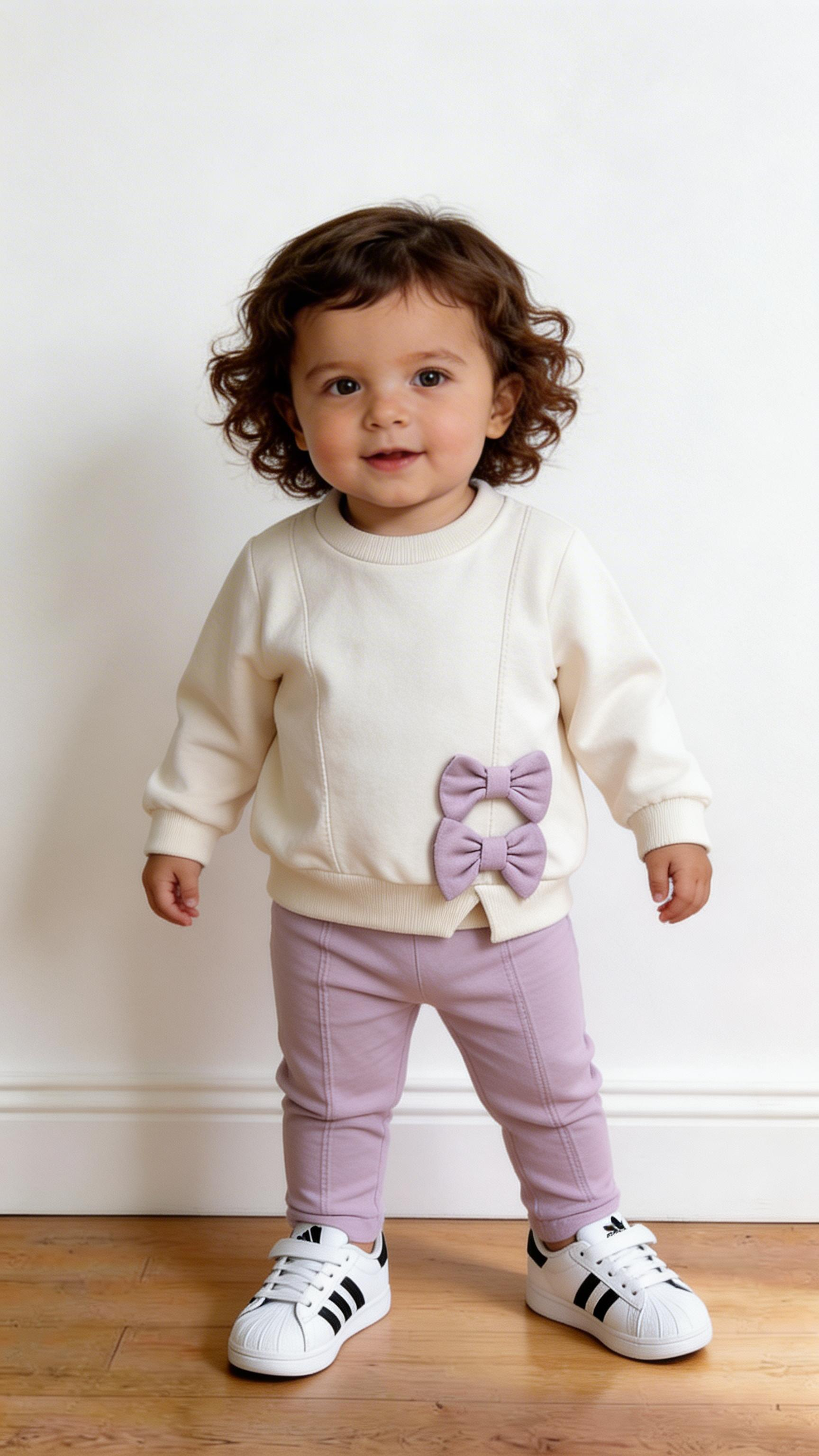 Coordinato DOPPIO FIOCCO 6-18M - LILLA