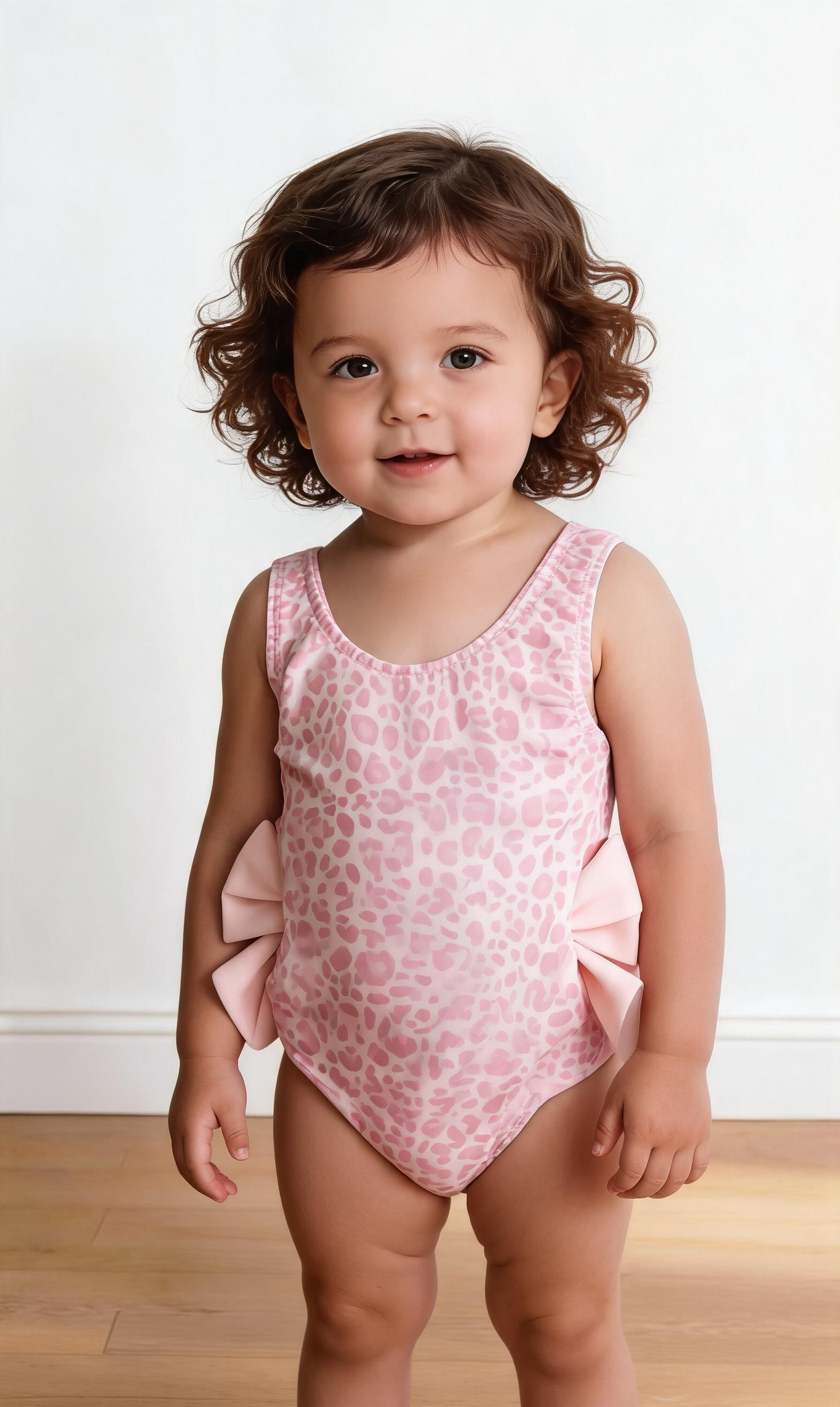 Costume INTERO CON BANDANA 2-12A - ROSA