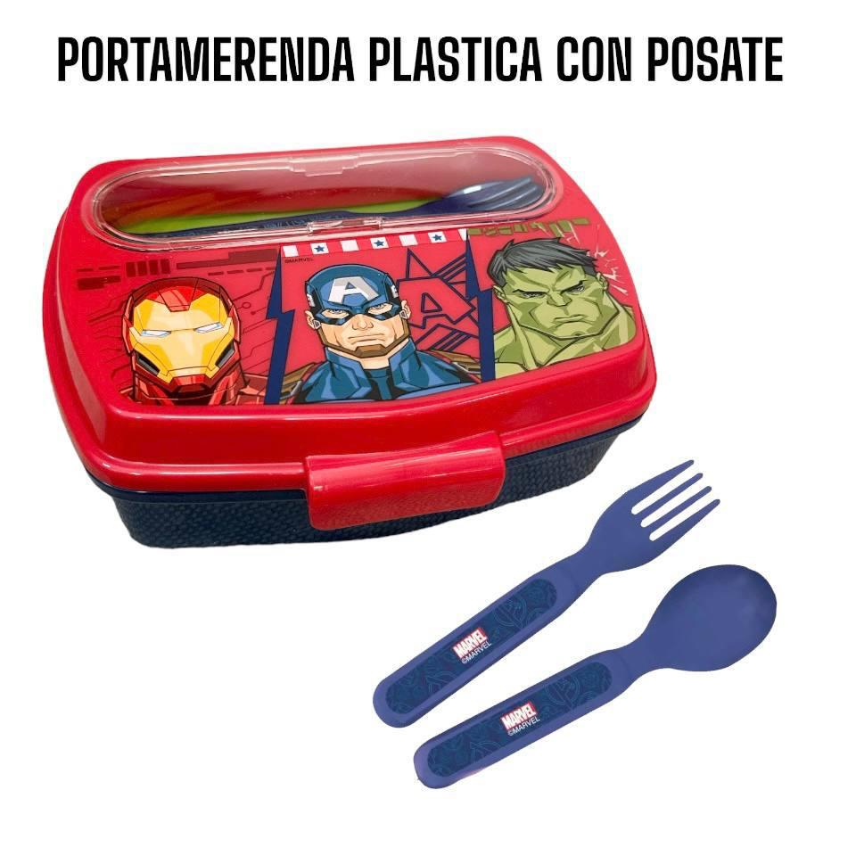 Porta MERENDA + POSATE - BLU