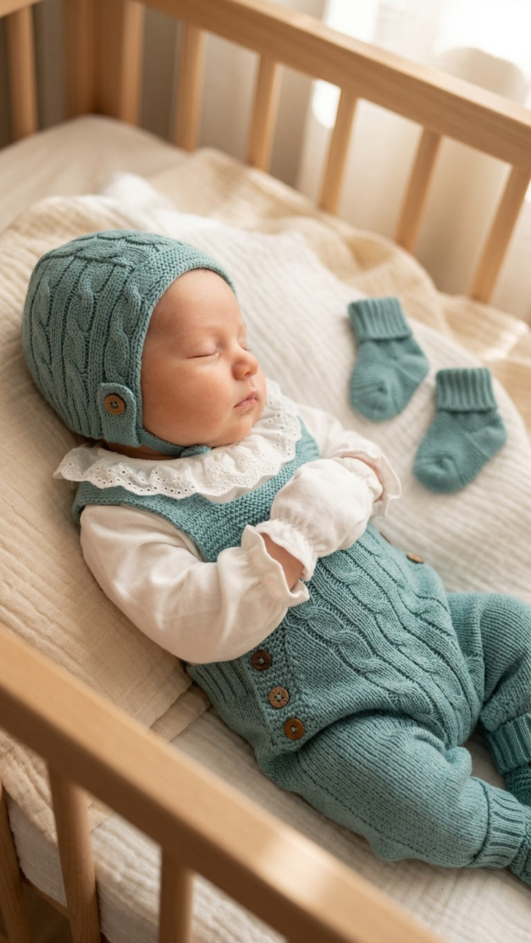 Set Pagliaccetto CON CUFFIA+BABBUCCE - VERDE