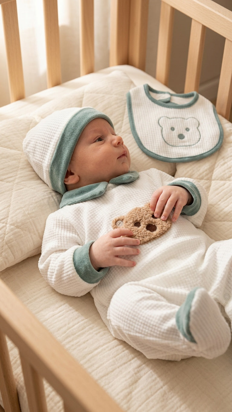 Tutina ORSO CINIGLIA 0-12M - PANNA