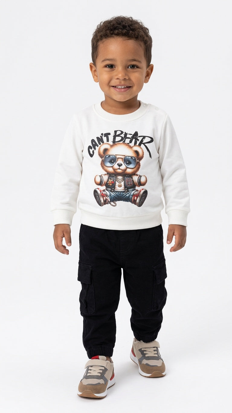 Completo CAN'T BEAR 12-36M - BIANCO