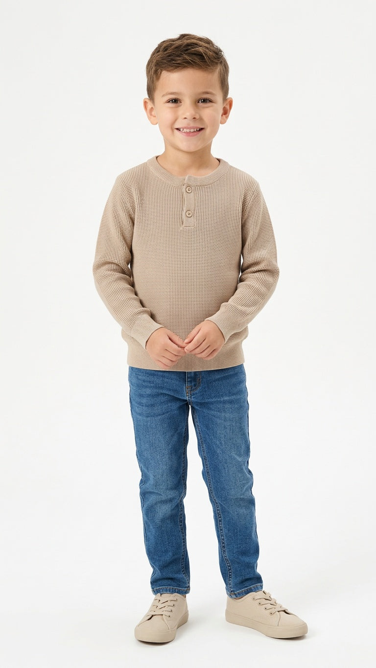 Pull 2 BOTTONI 4-14A - BEIGE