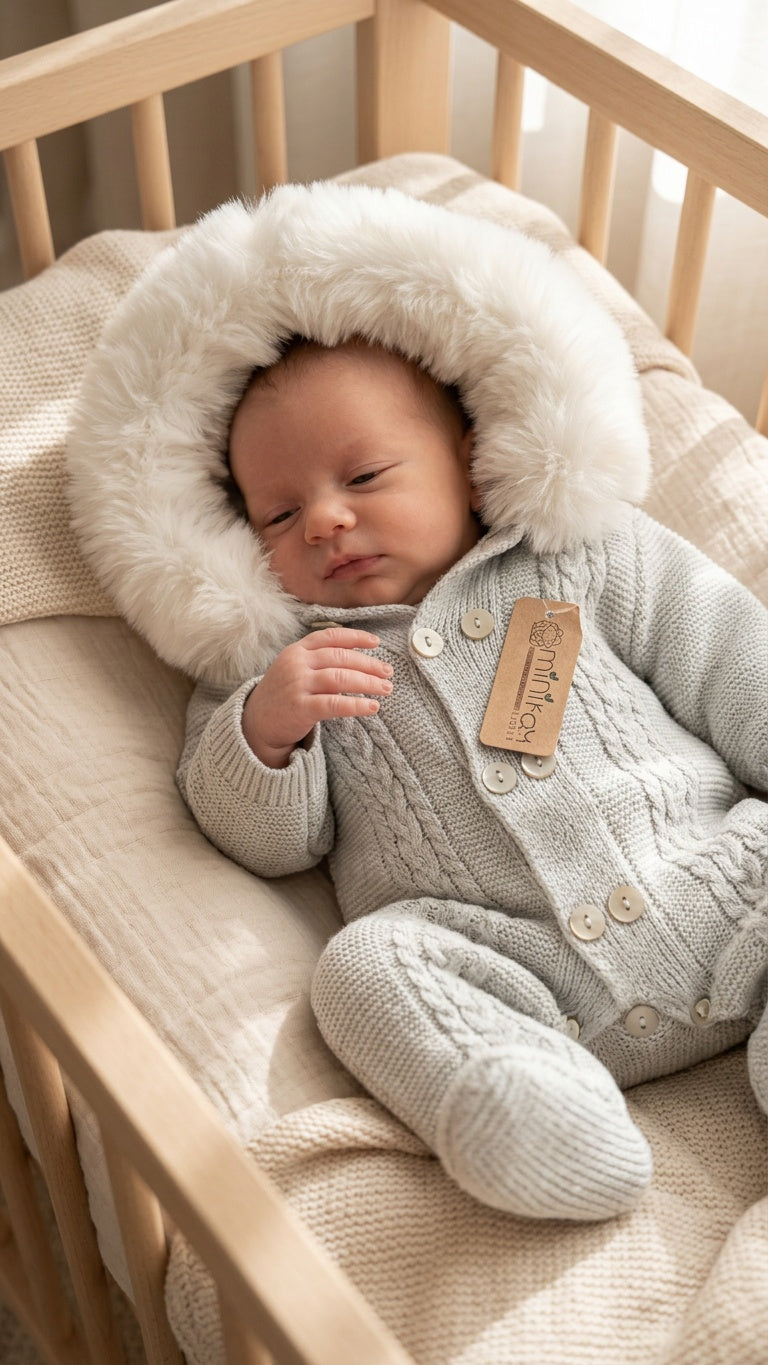 Tutina CON PELLICCIA 6-12M - GRIGIO