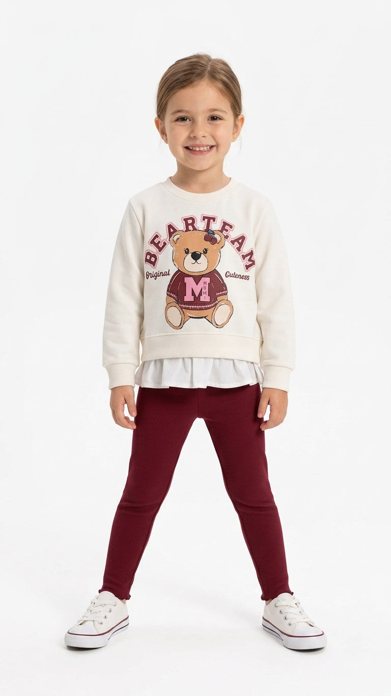 Completo BEAR TEAM 2-10A - BIANCO