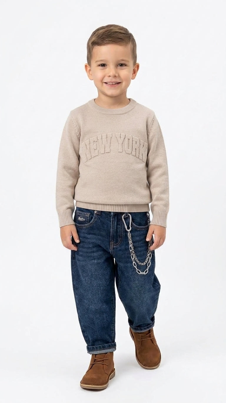 Pull NEW YORK 4-12A - BEIGE