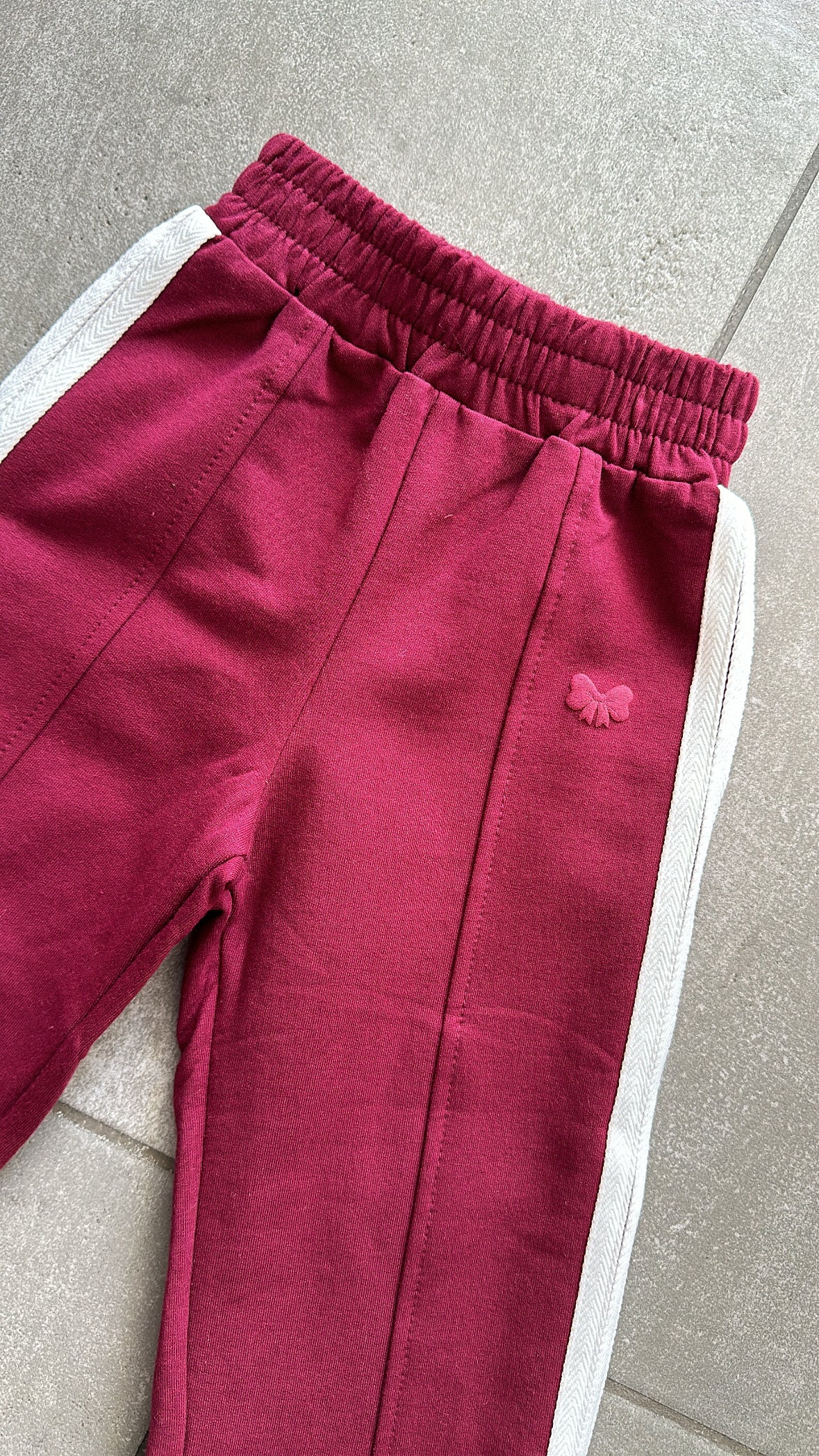 Pantalone FIOCCO BANDA 6-36M - BORDEAUX