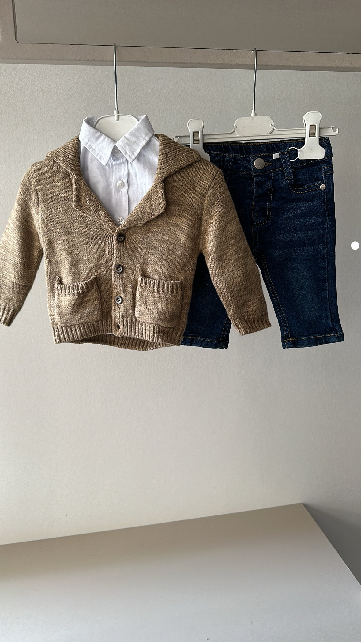 Completo CON CARDIGAN LAST 3-18M - MARRONE