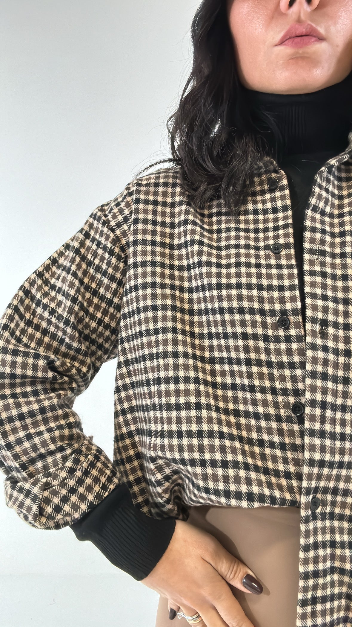 Camicia QUADRETTI AUTUMN - NERO