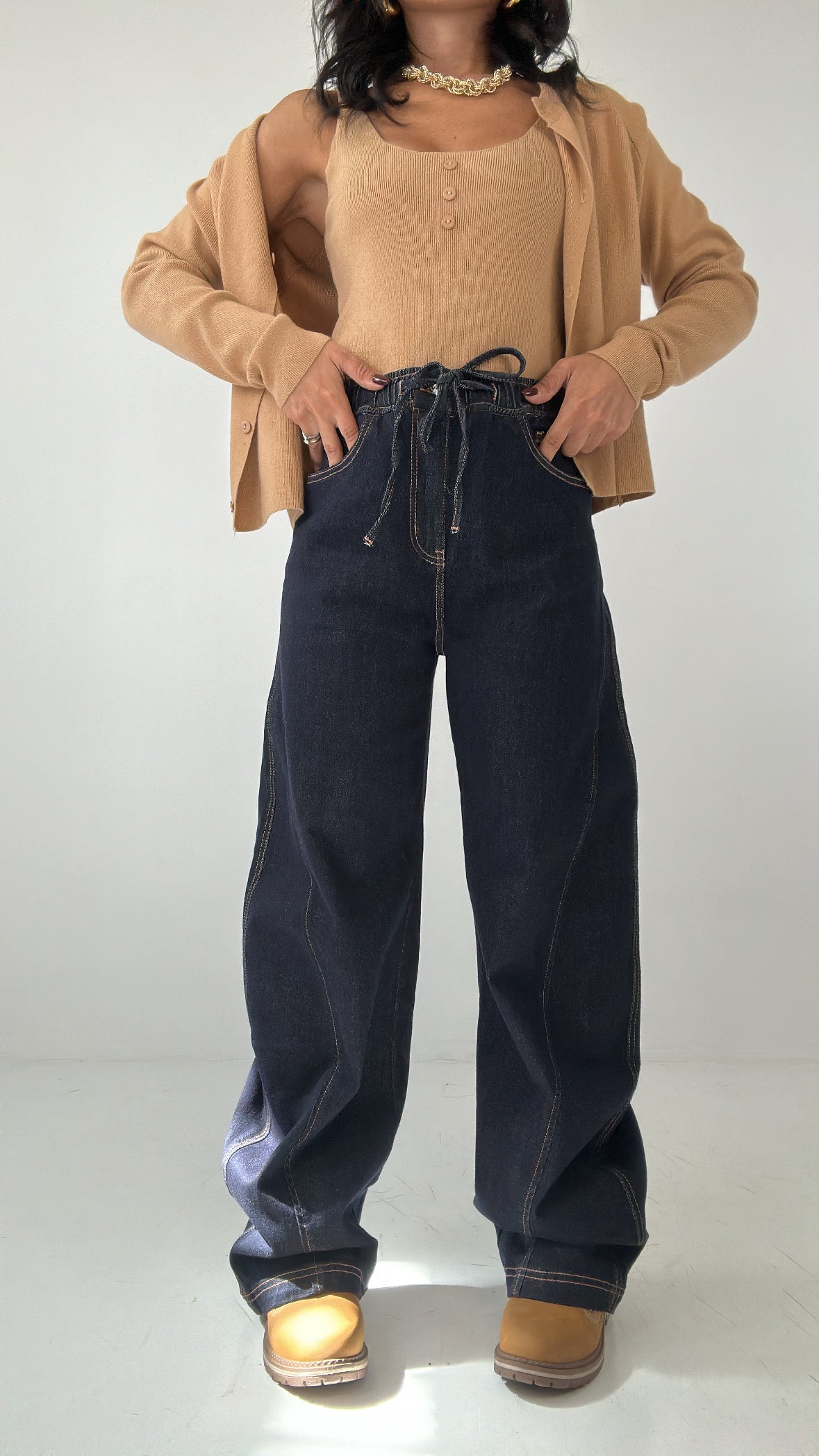 Jeans BALLOON FIT ELASTICO - JEANS