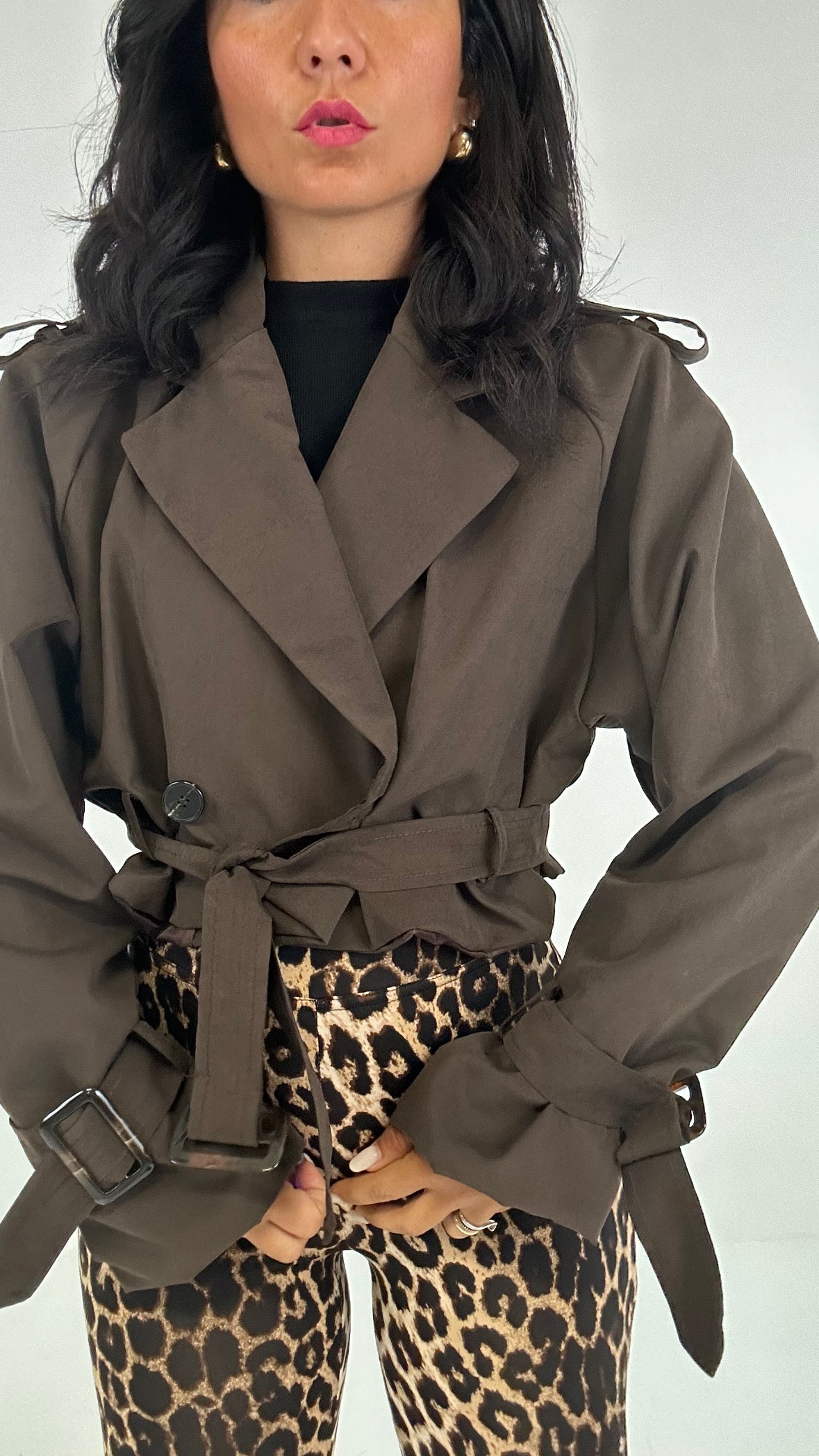 Trench CROP - MARRONE