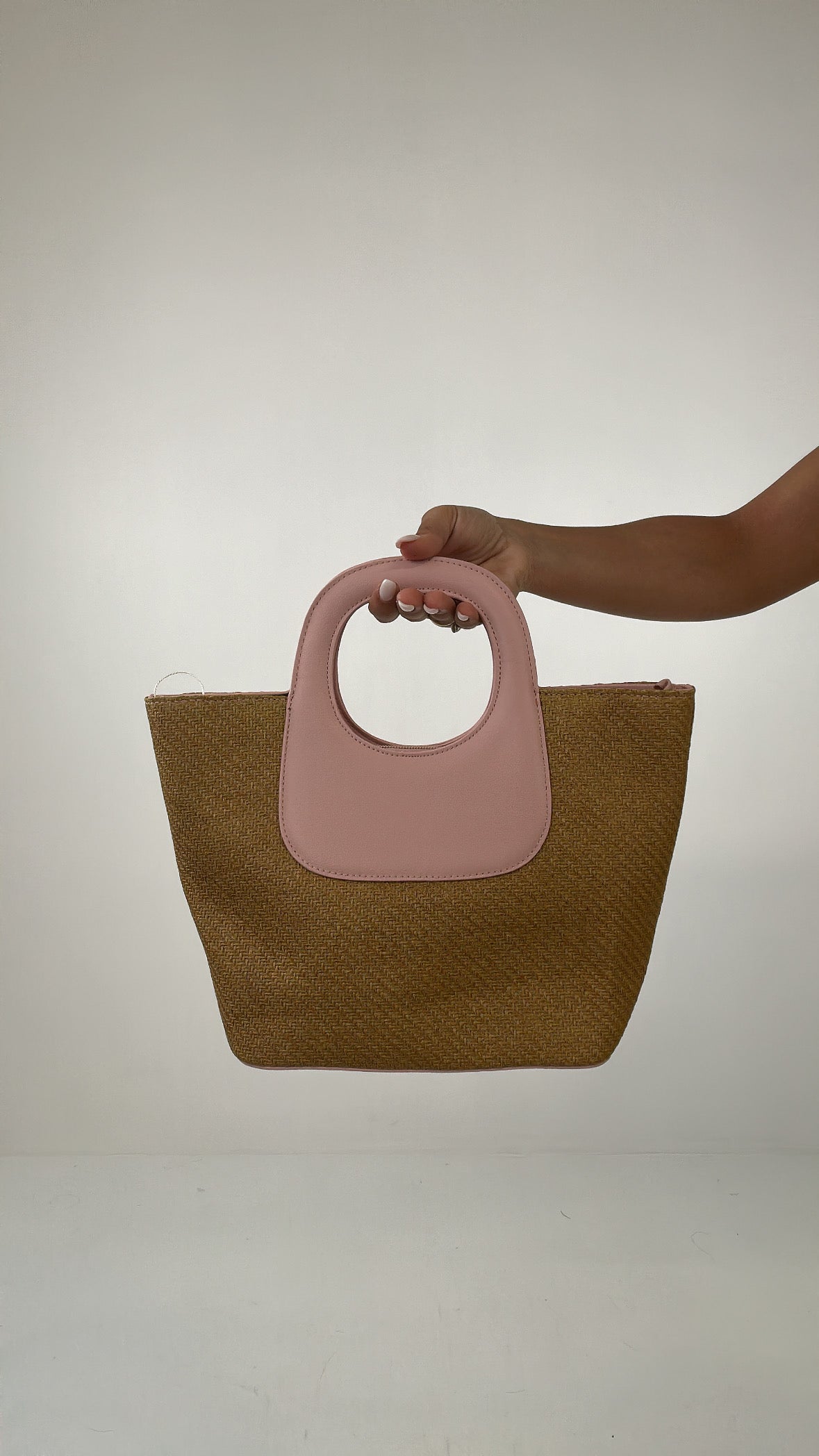 Borsa CERCHIO MANICO - ROSA