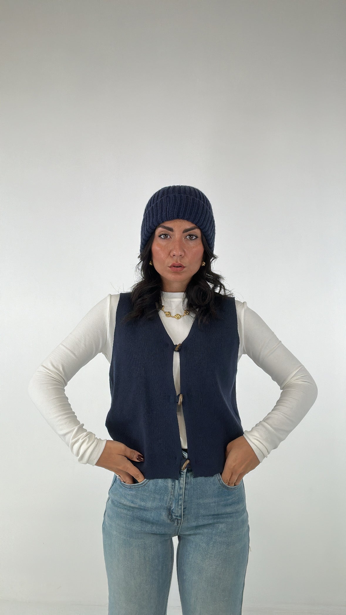 Maglia CON GILET - BLU