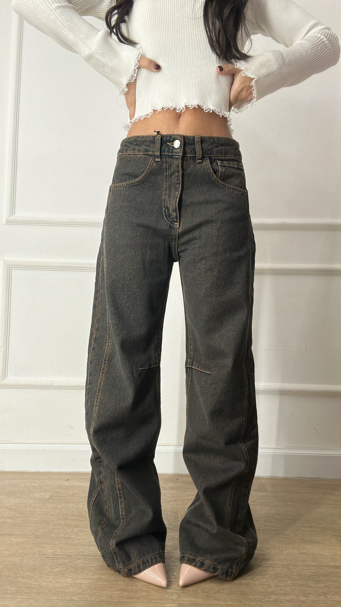 Jeans BAGGY BROWN - JEANS