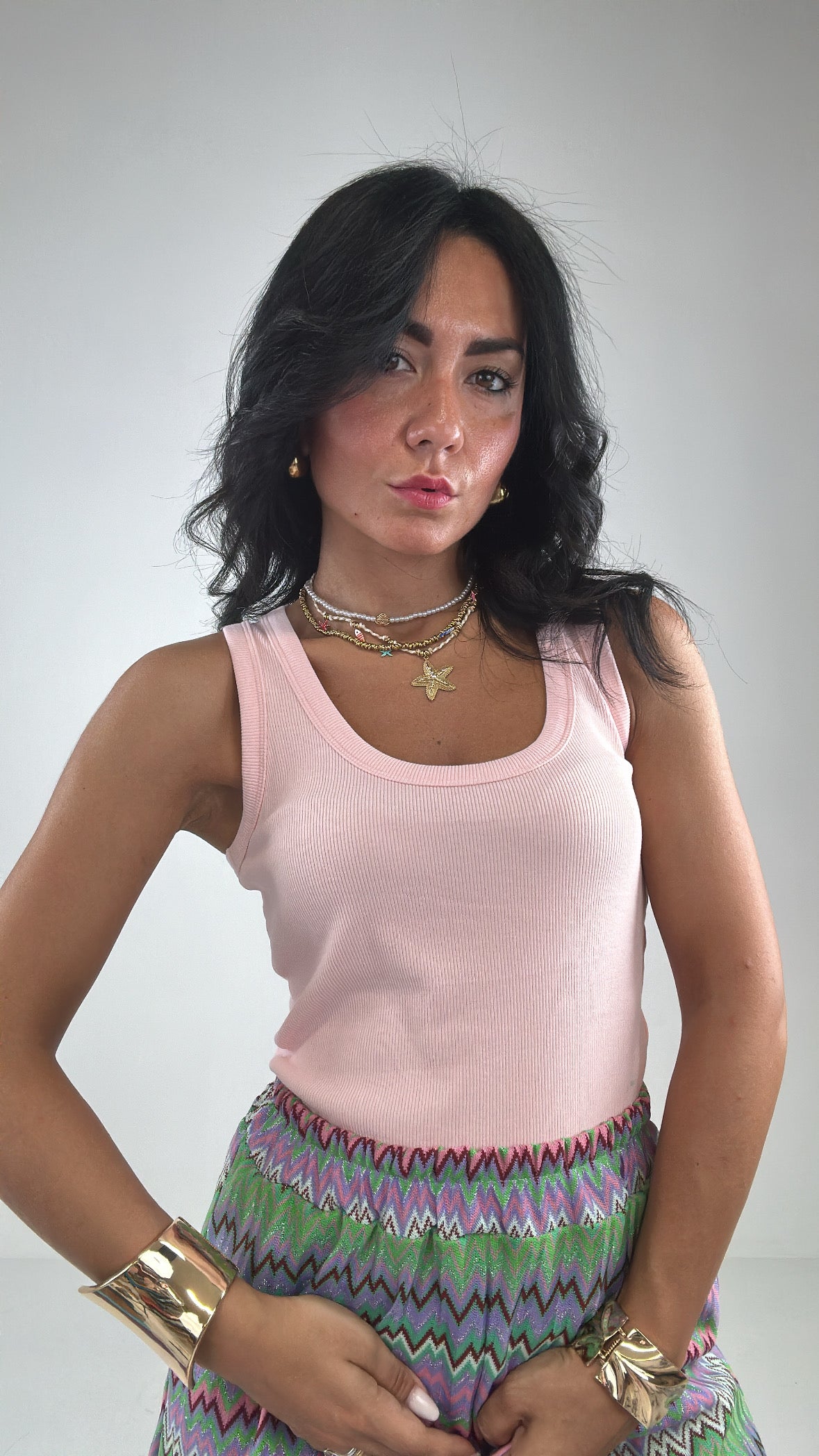 Canotta COSTINE LUNGA - ROSA