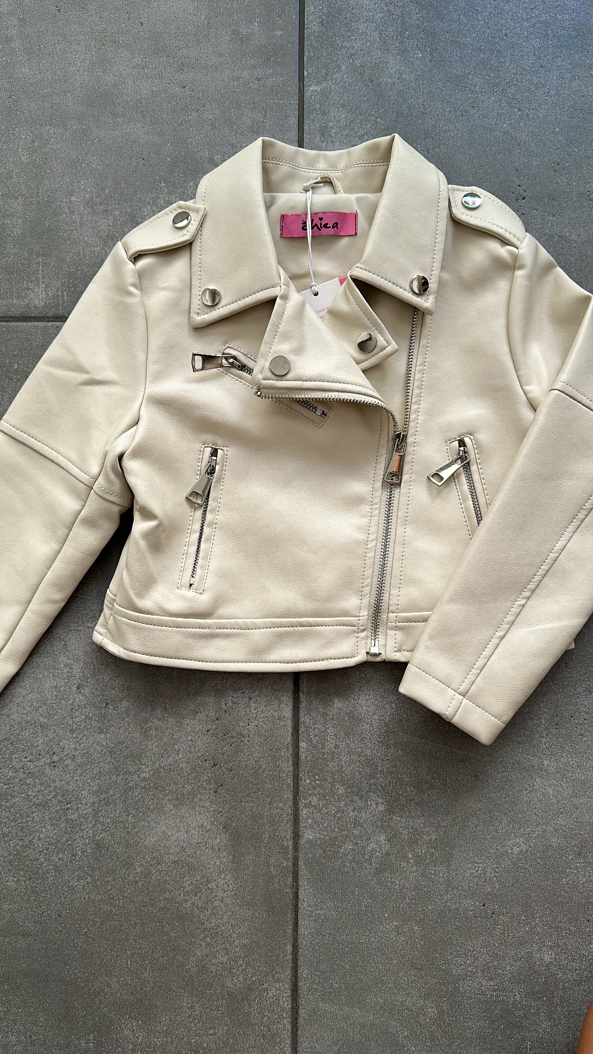 Giubbino ECOPELLE BIMBA 4-14A - BEIGE
