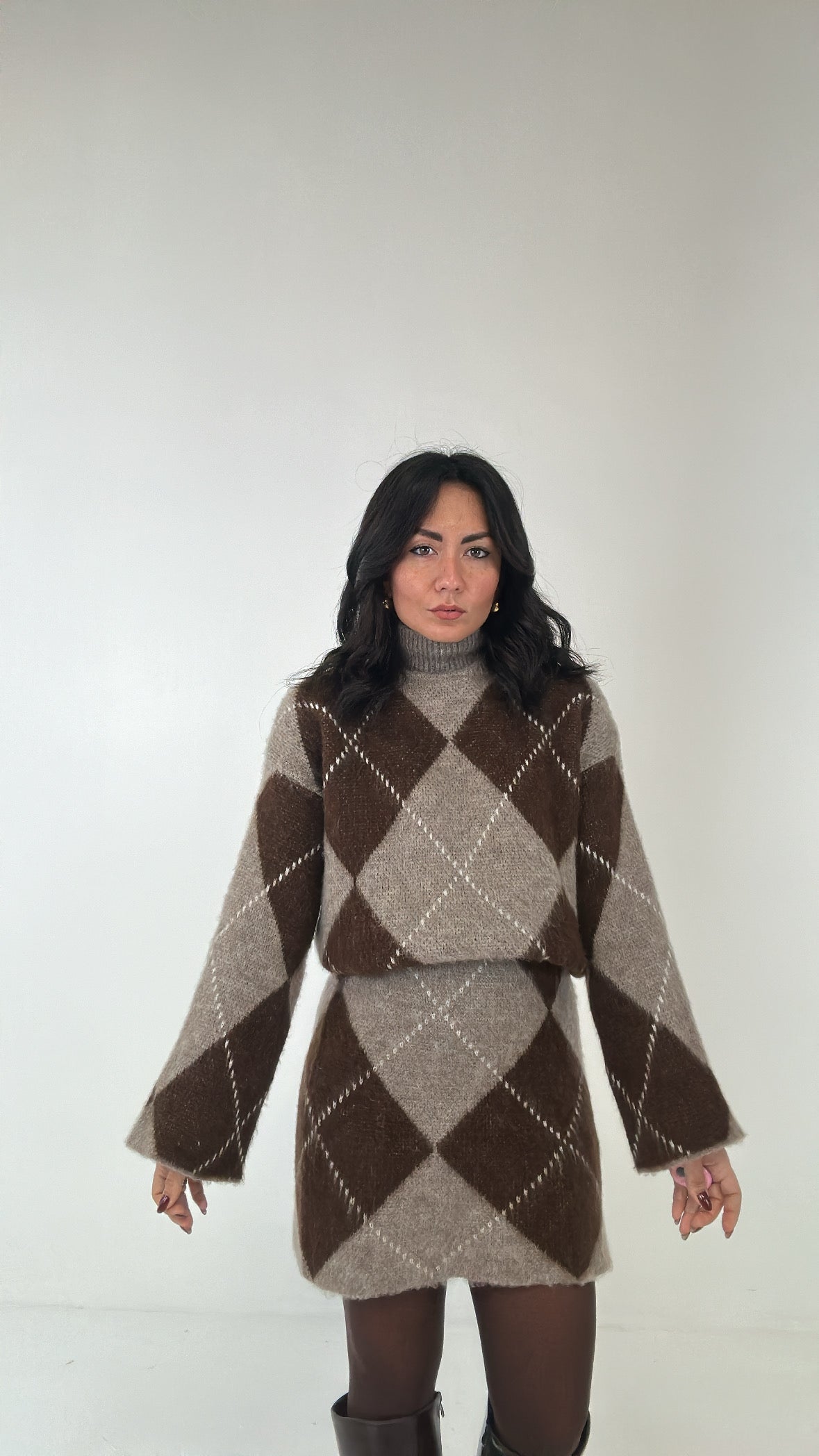 Completo ROMBO - MARRONE