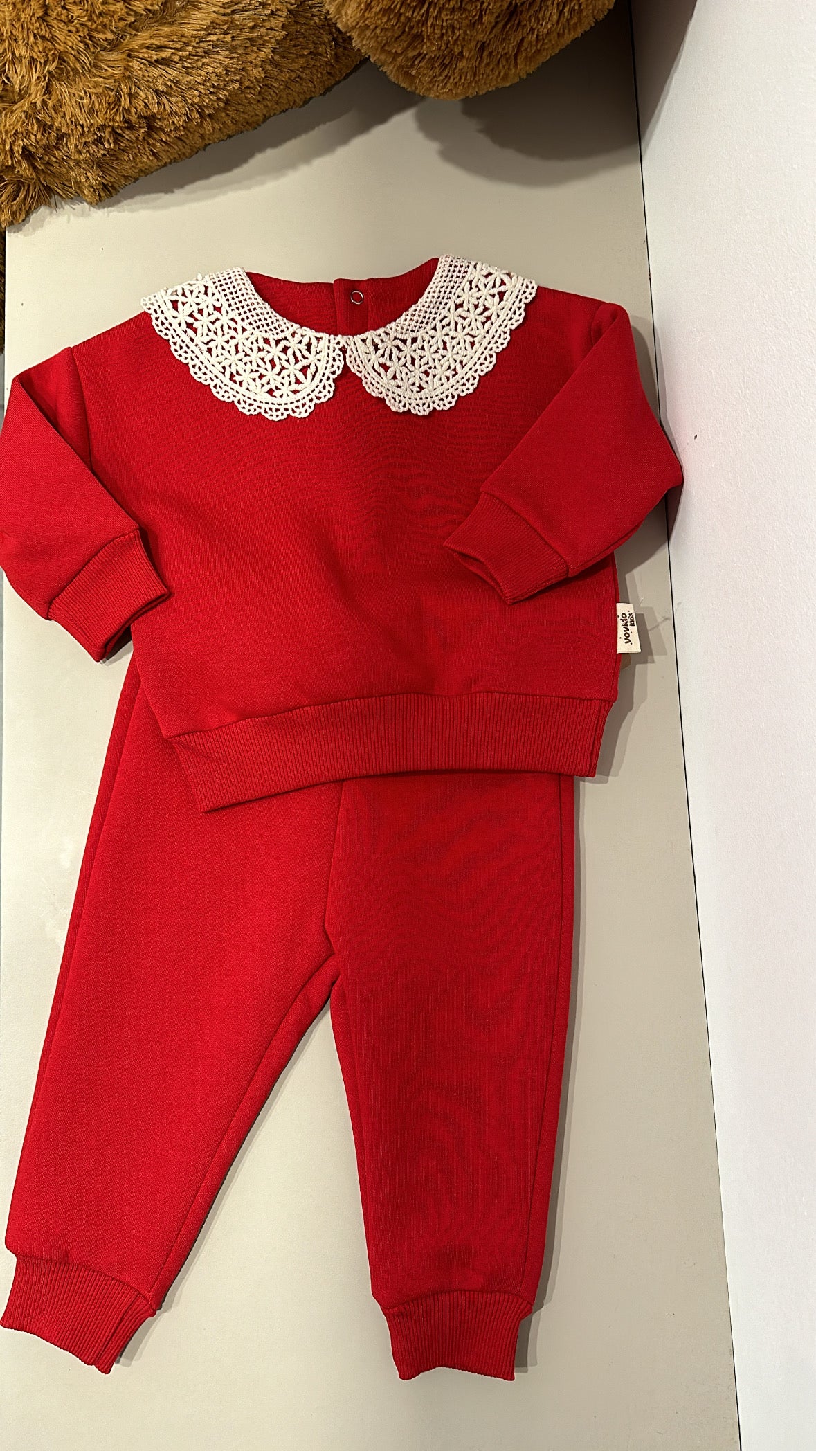 Tuta CON COLLO 6-24M - ROSSO
