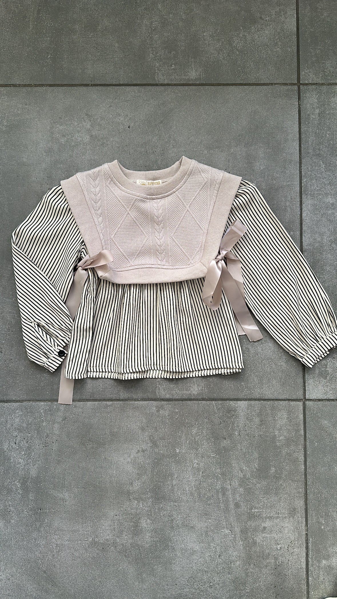 Maglioncino A CAMICIA 4-14A - BEIGE
