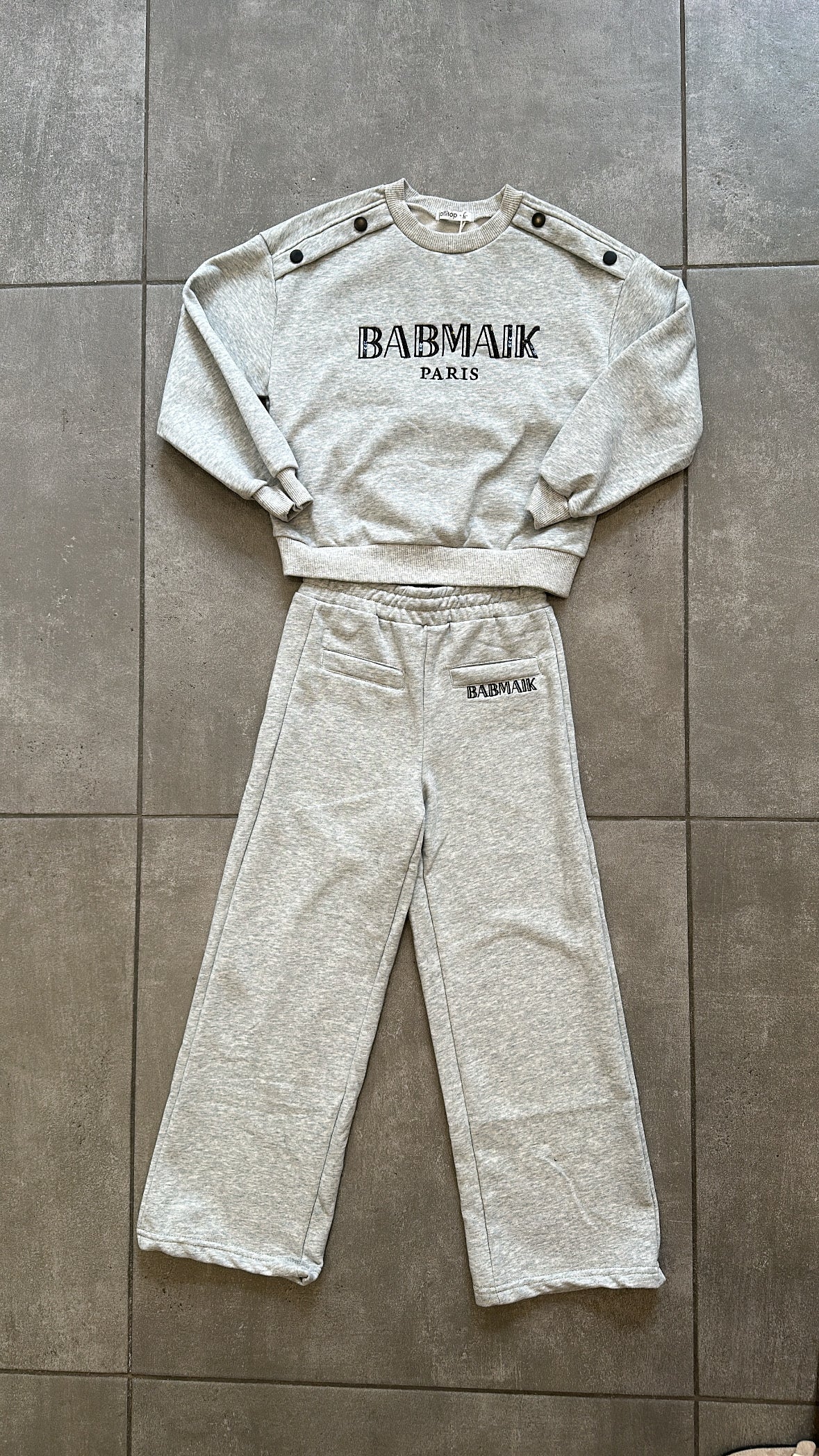 Tuta BABMAIK 4-12A - GRIGIO