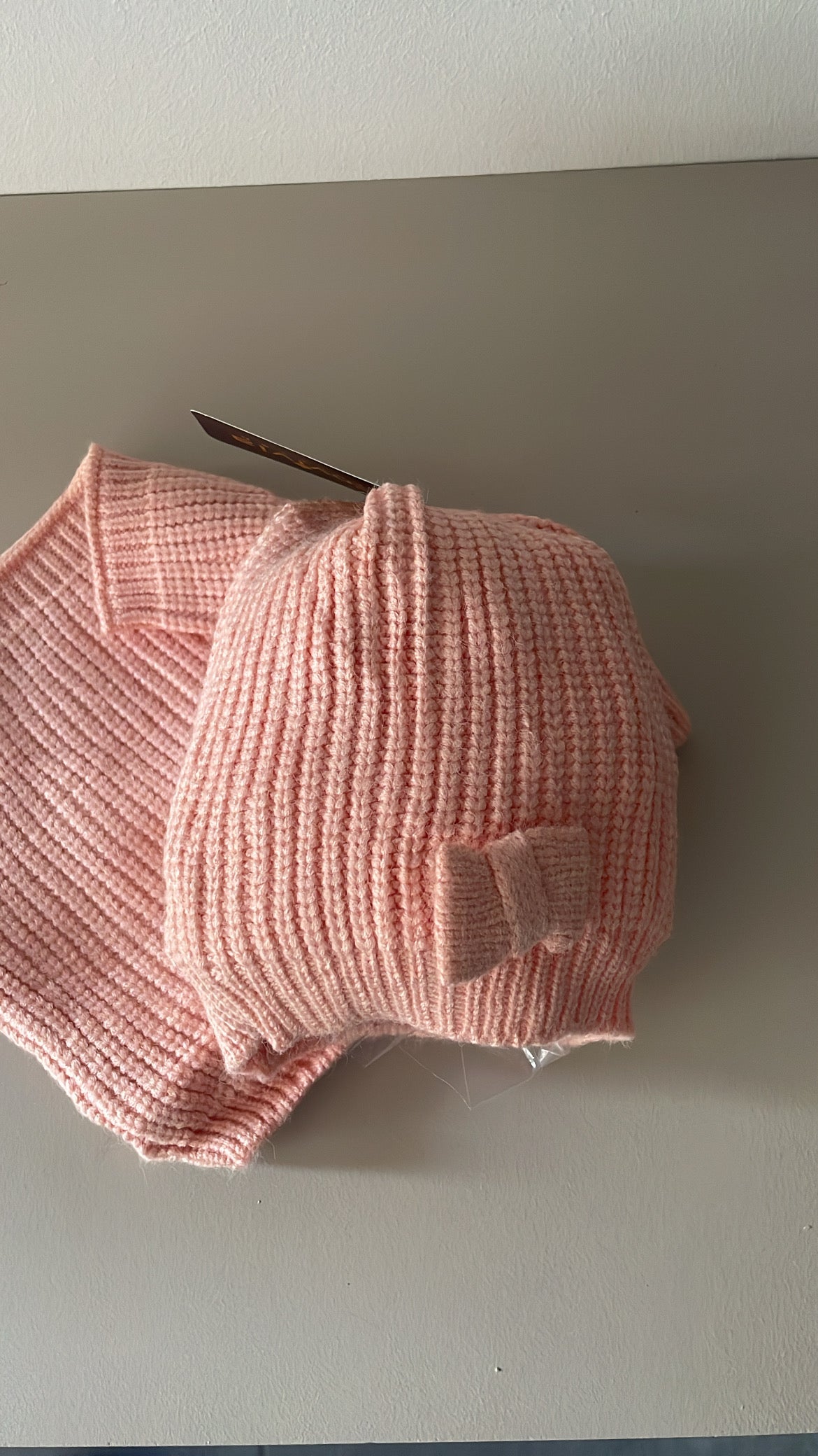 Cappellino CON SCALDA COLLO - ROSA ANTICO