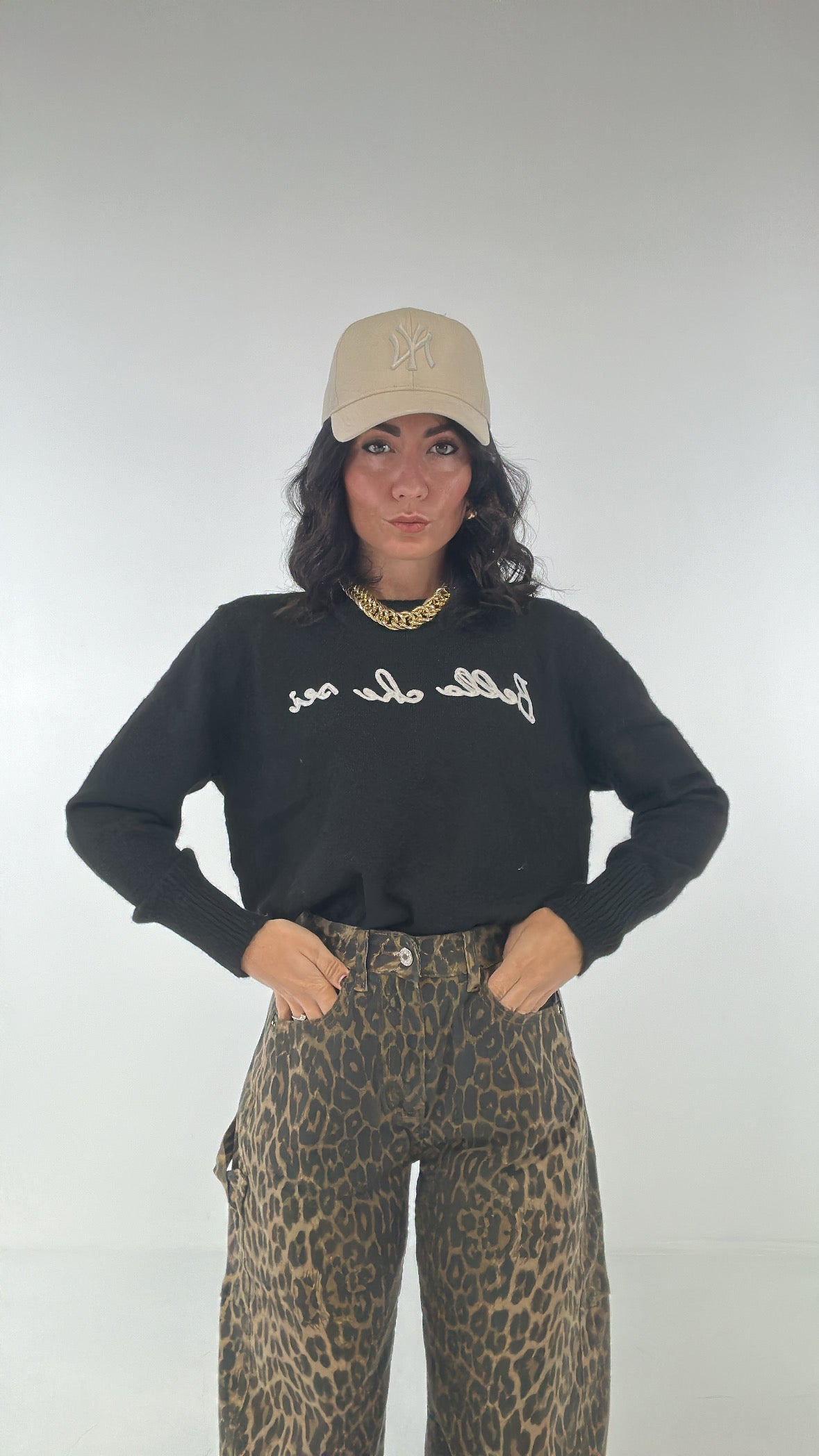 Pull BELLA CHE SEI - NERO