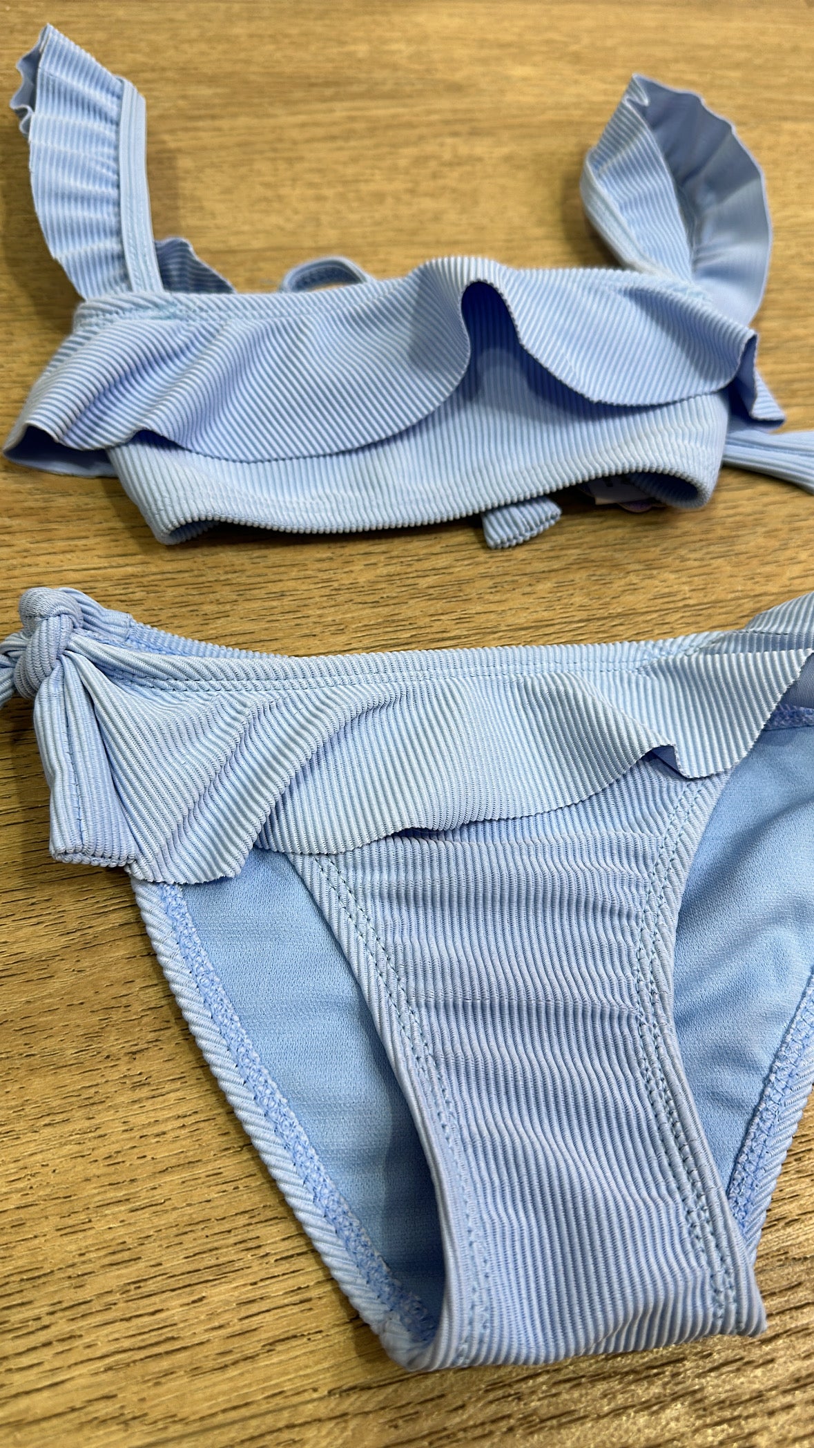 Bikini RIGHE 4-12 A - AZZURRO