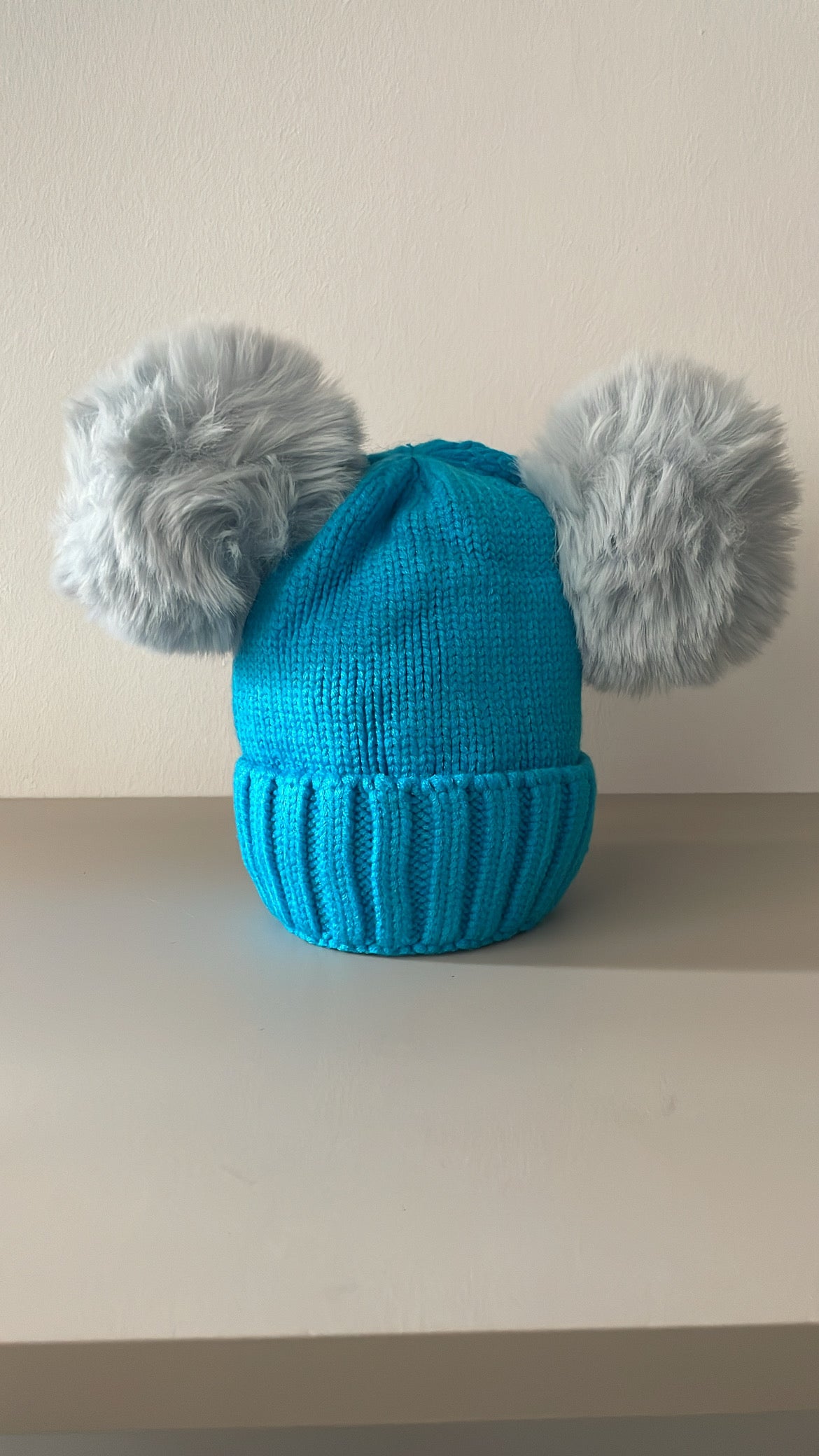 Cappellino DOPPIO PON PON - AZZURRO