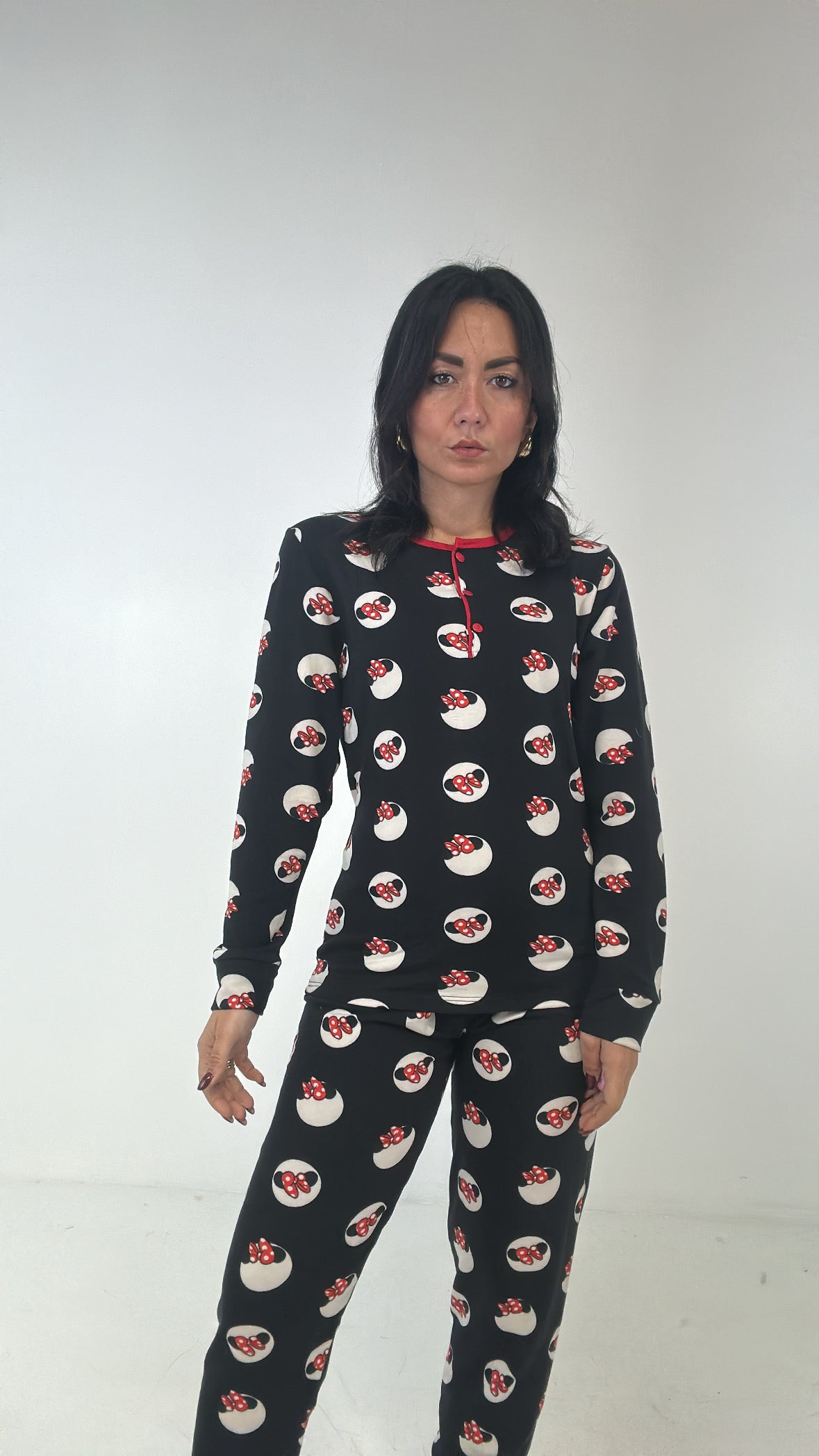 Pigiama DONNA MINNIE - NERO