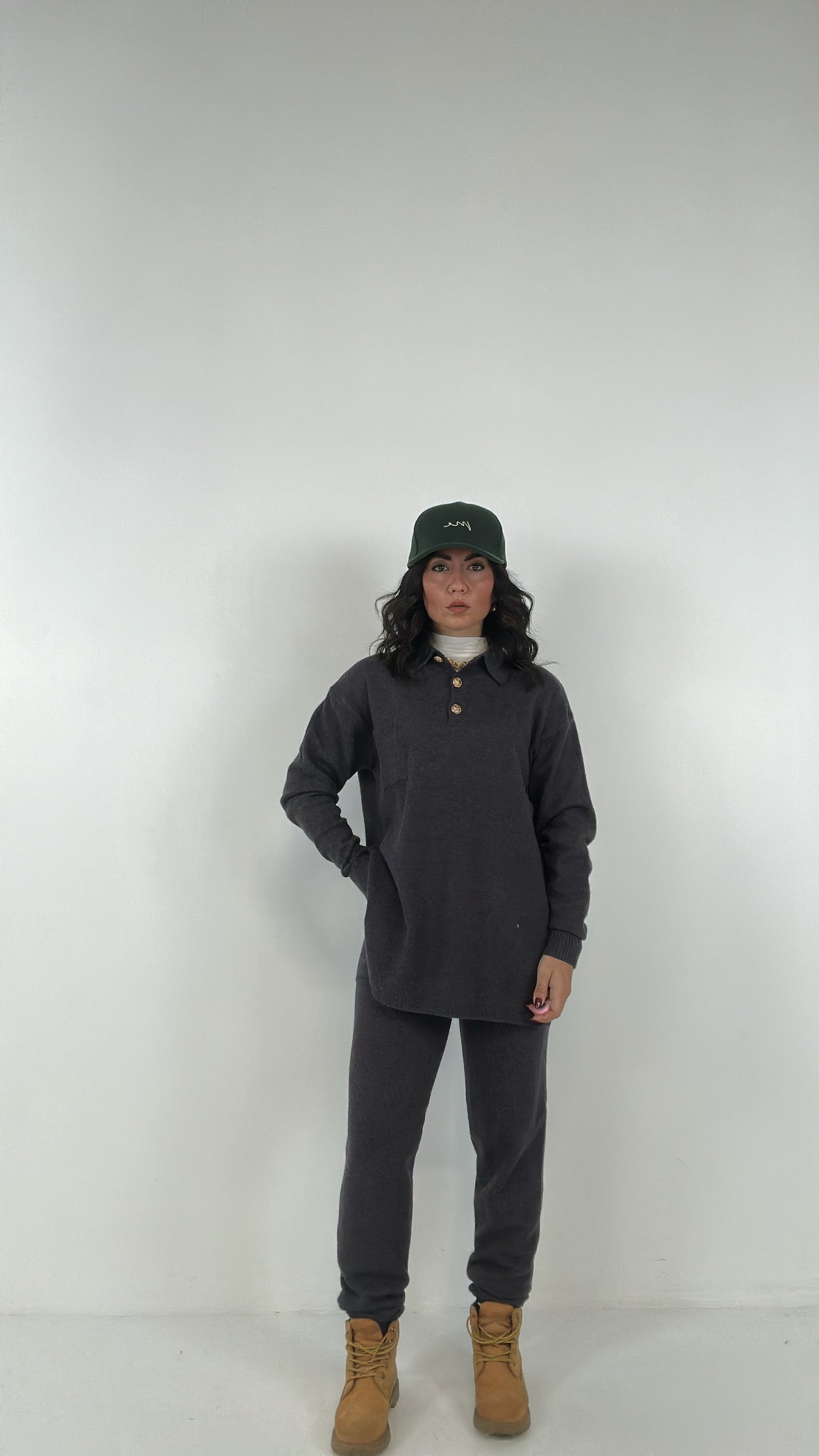 Completo CON POLO IN MAGLIA - GRIGIO