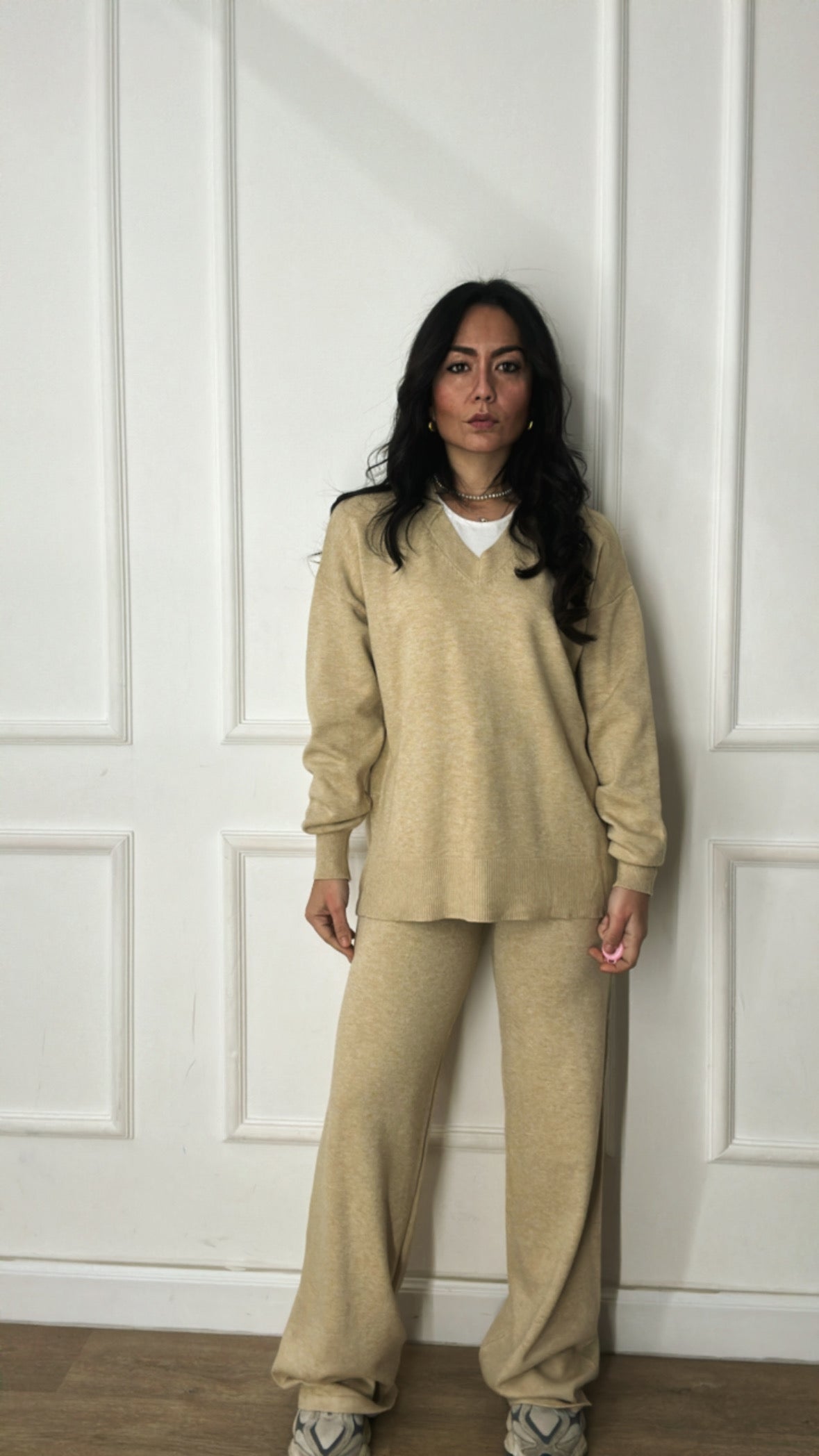 Coordinato V LOW - BEIGE