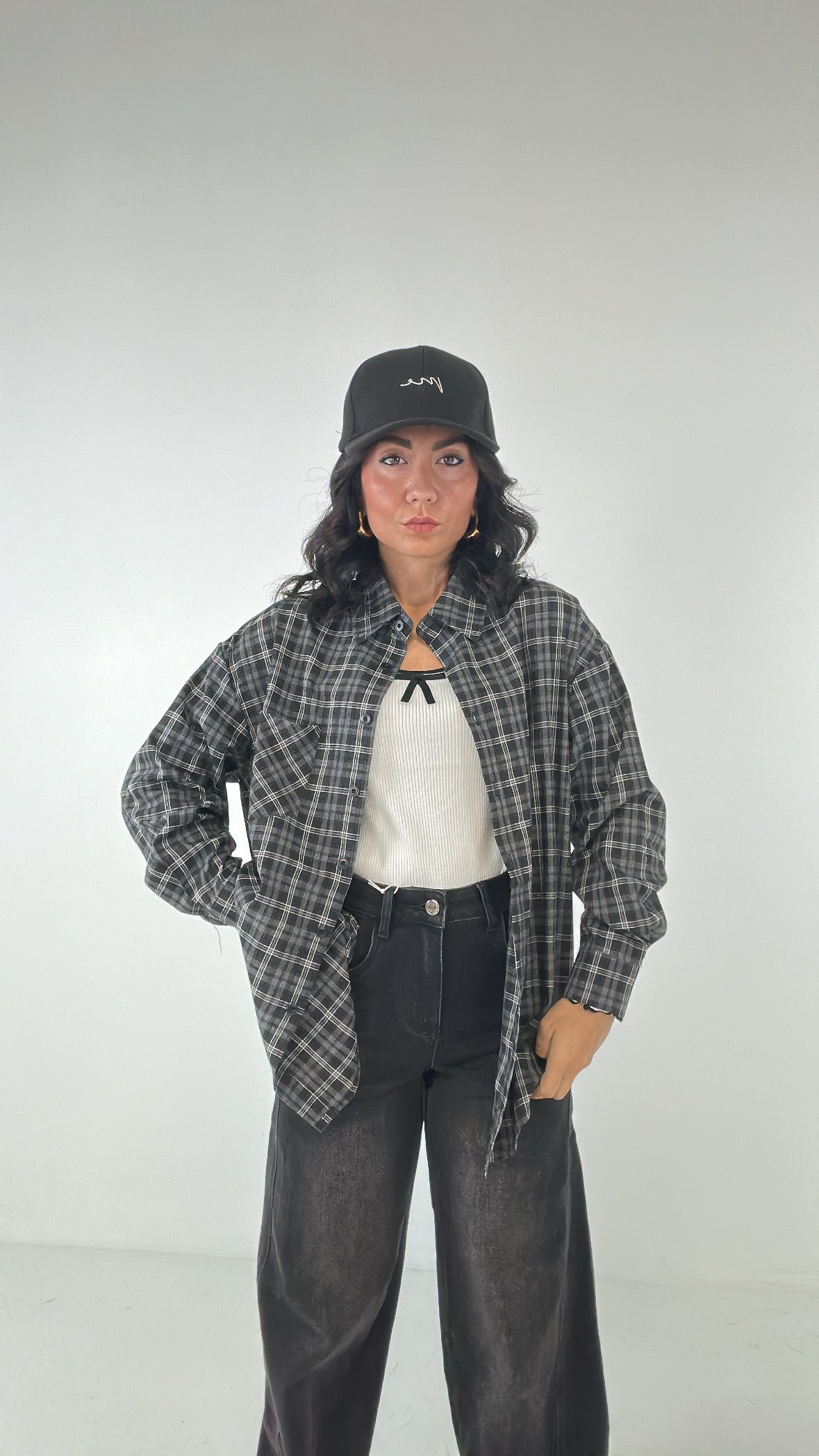 Camicia QUADRAUTUN - NERO