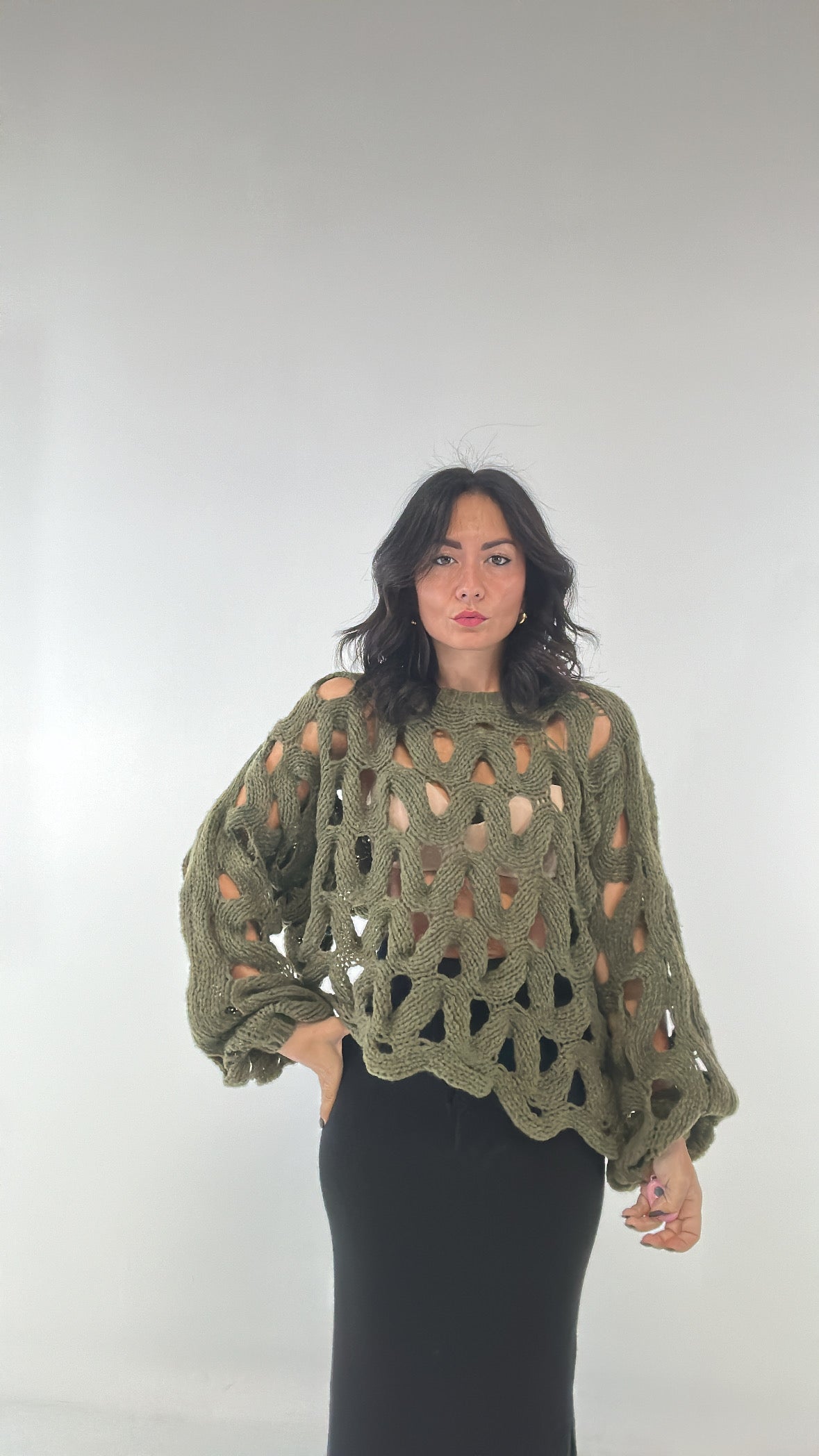 Pull MEGA TRAFORO - VERDE